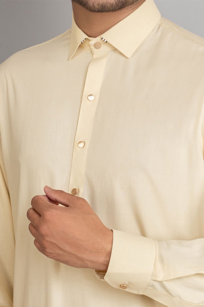 Formal Shalwar Suit for Men SKU: EG2709-Cream - Diners