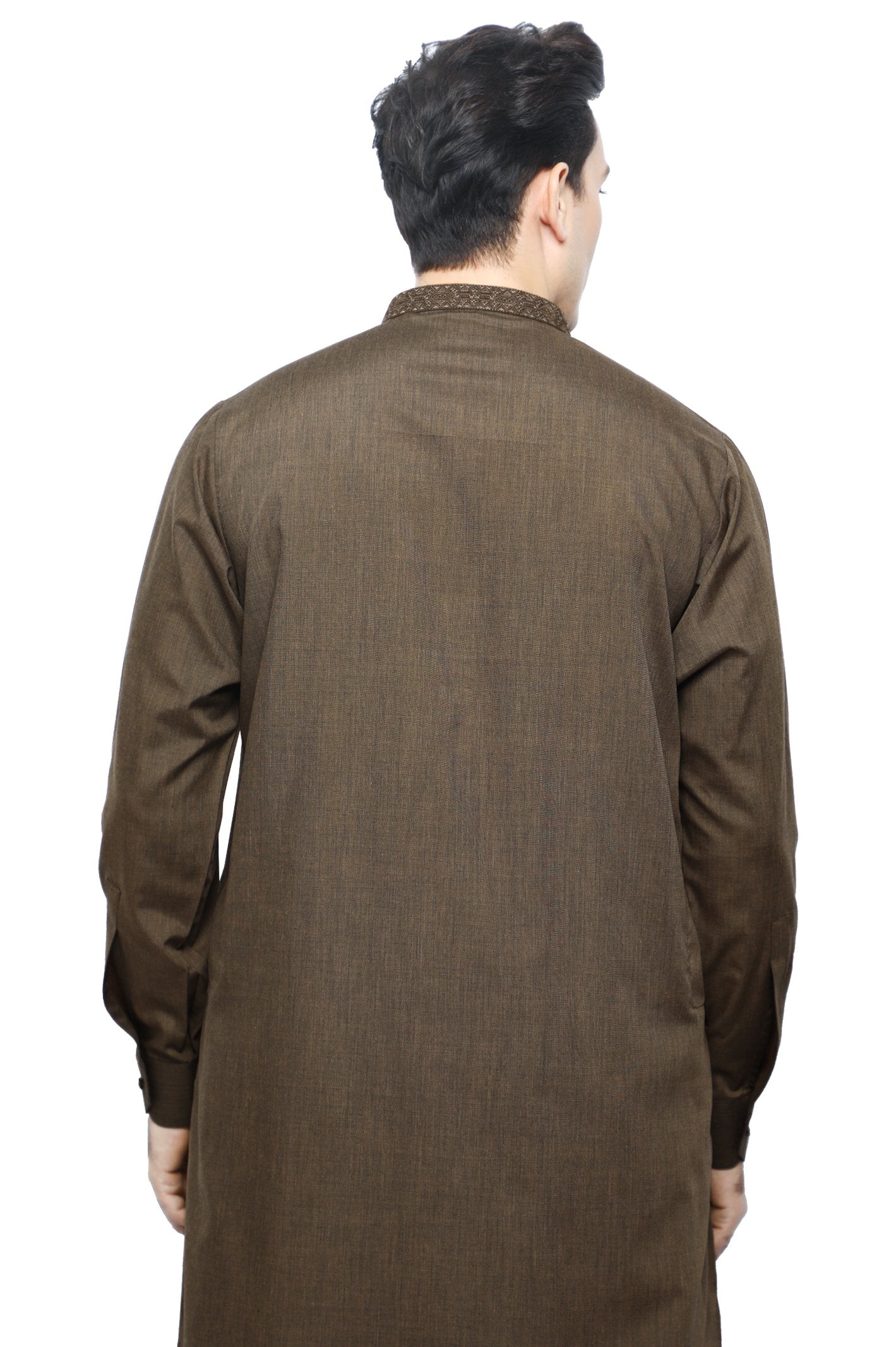Formal Shalwar Suit for Men SKU: EG2840-BROWN - Diners