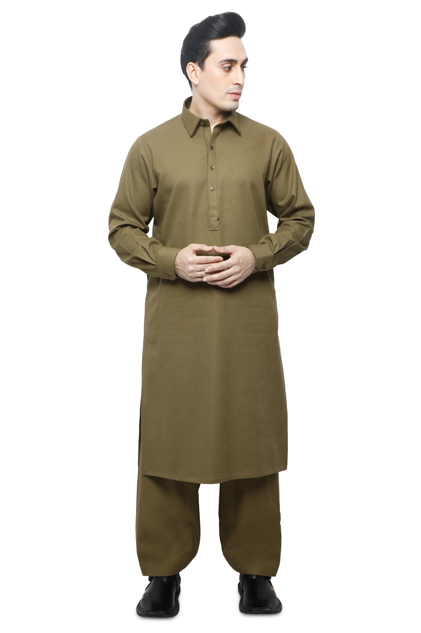Formal Shalwar Suit for Men SKU: EG2847-D-FAWN - Diners