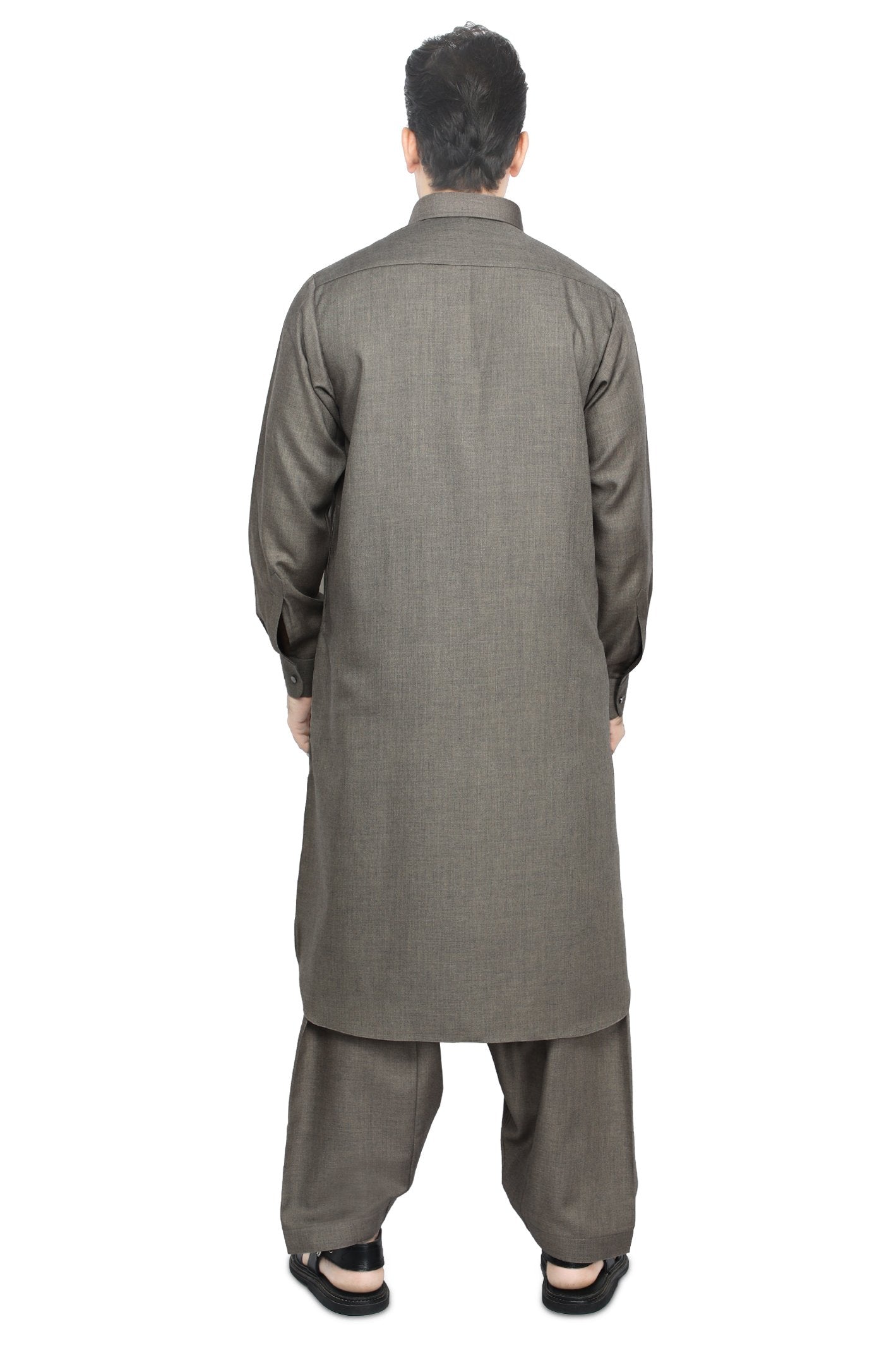 Formal Shalwar Suit for Men SKU: EG2851-BROWN - Diners