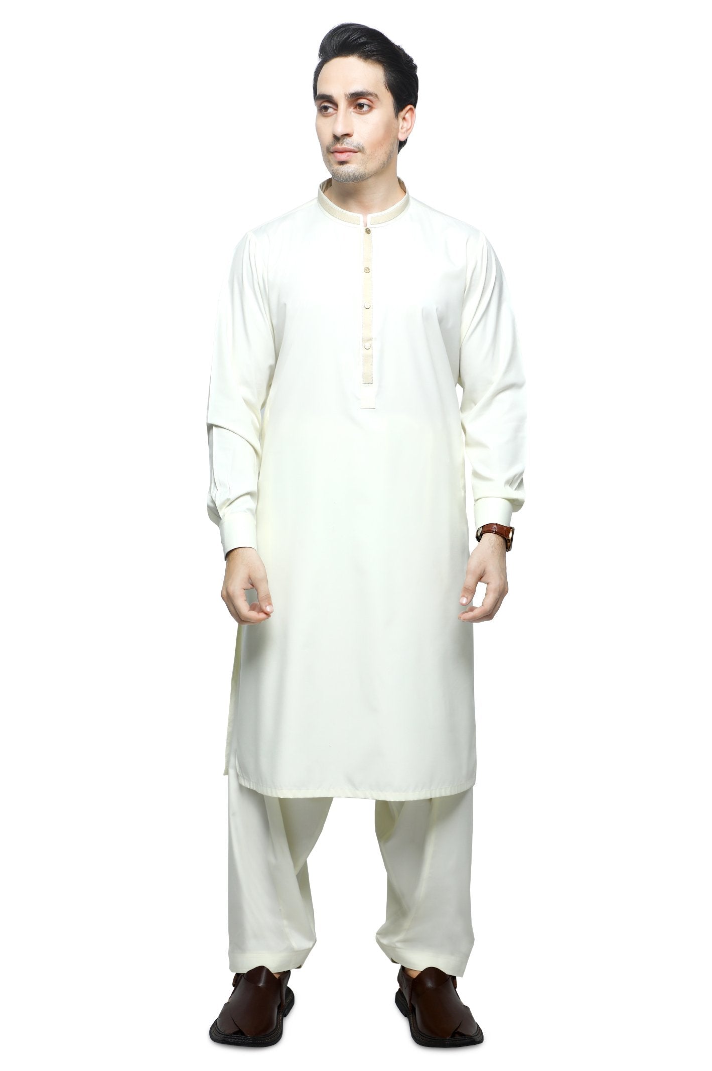 Formal Shalwar Suit for Men SKU: EG2868-CREAM - Diners