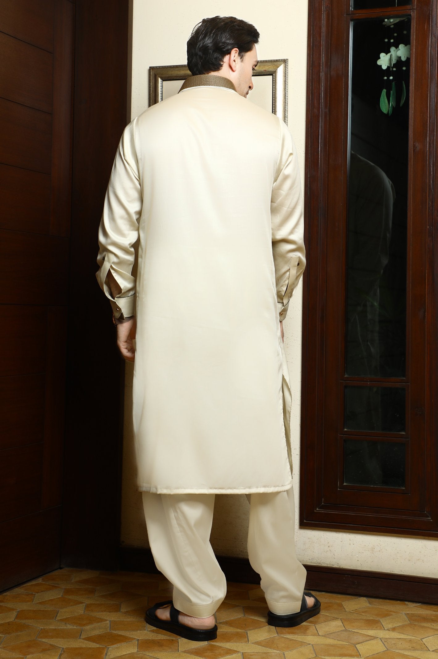 Formal Shalwar Suit for Men SKU: EG2870-CREAM - Diners
