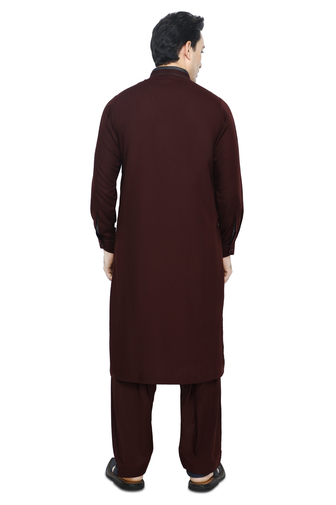 Formal Shalwar Suit for Men SKU: EG2872-MAROON - Diners