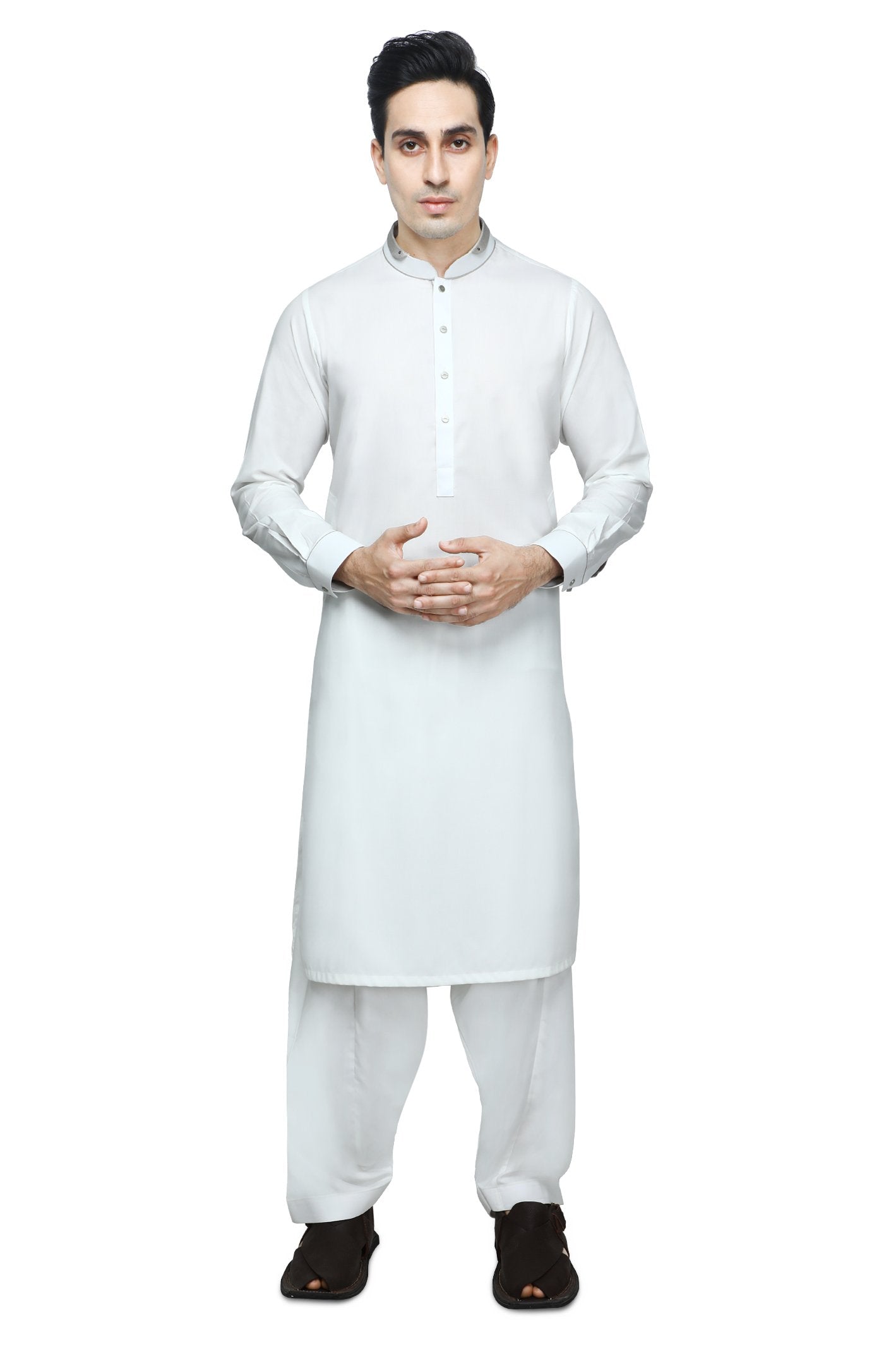 Formal Shalwar Suit for Men SKU: EG2872-OFFWHITE - Diners