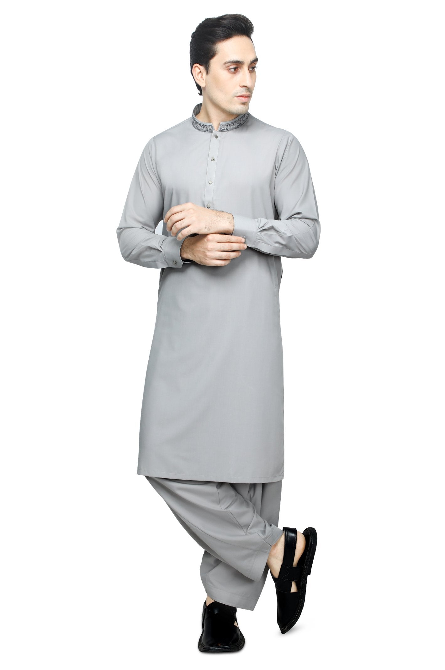 Formal Shalwar Suit for Men SKU: EG2873-L-GREY - Diners