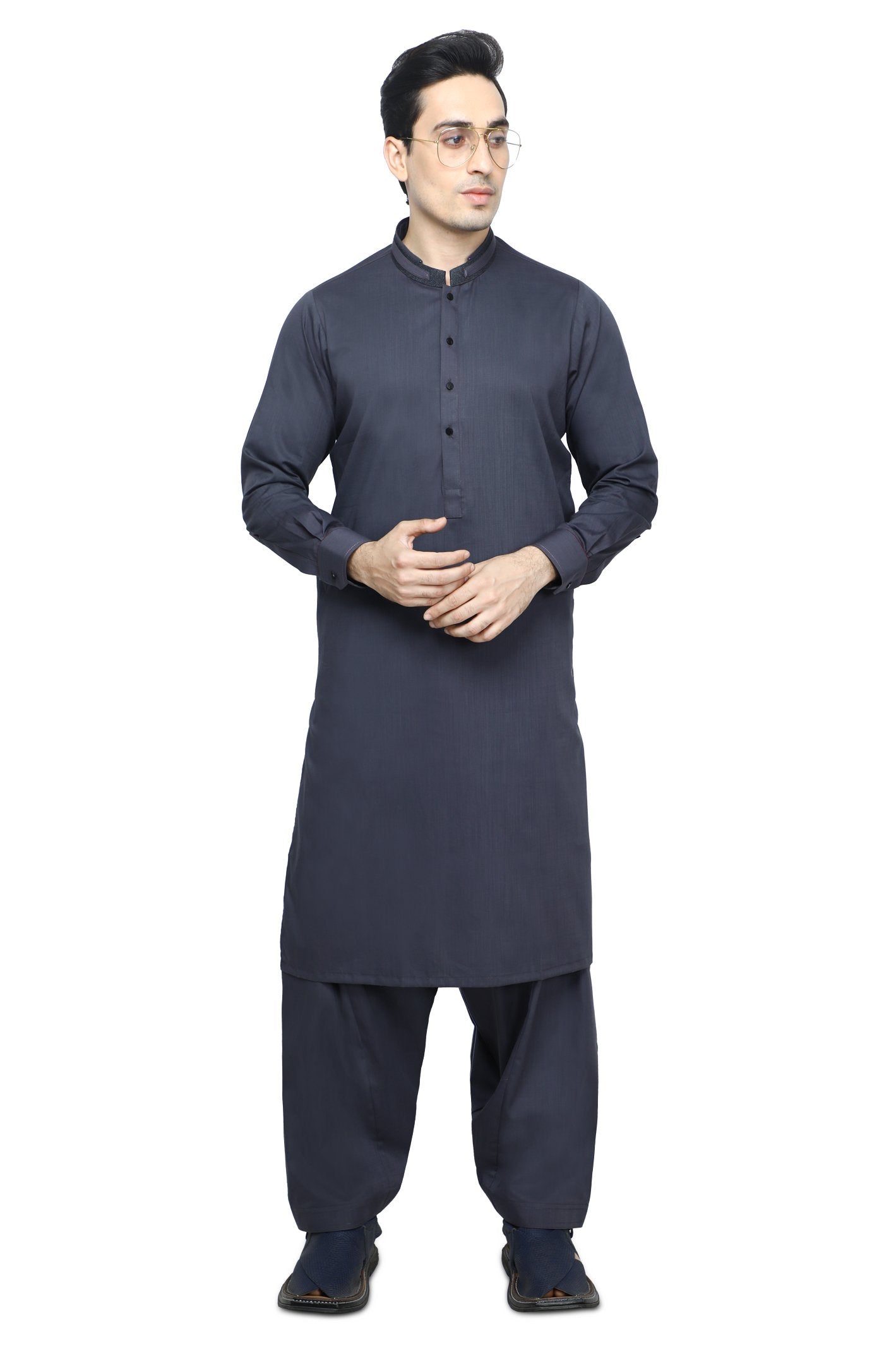 Formal Shalwar Suit for Men SKU: EG2875-D-GREY - Diners