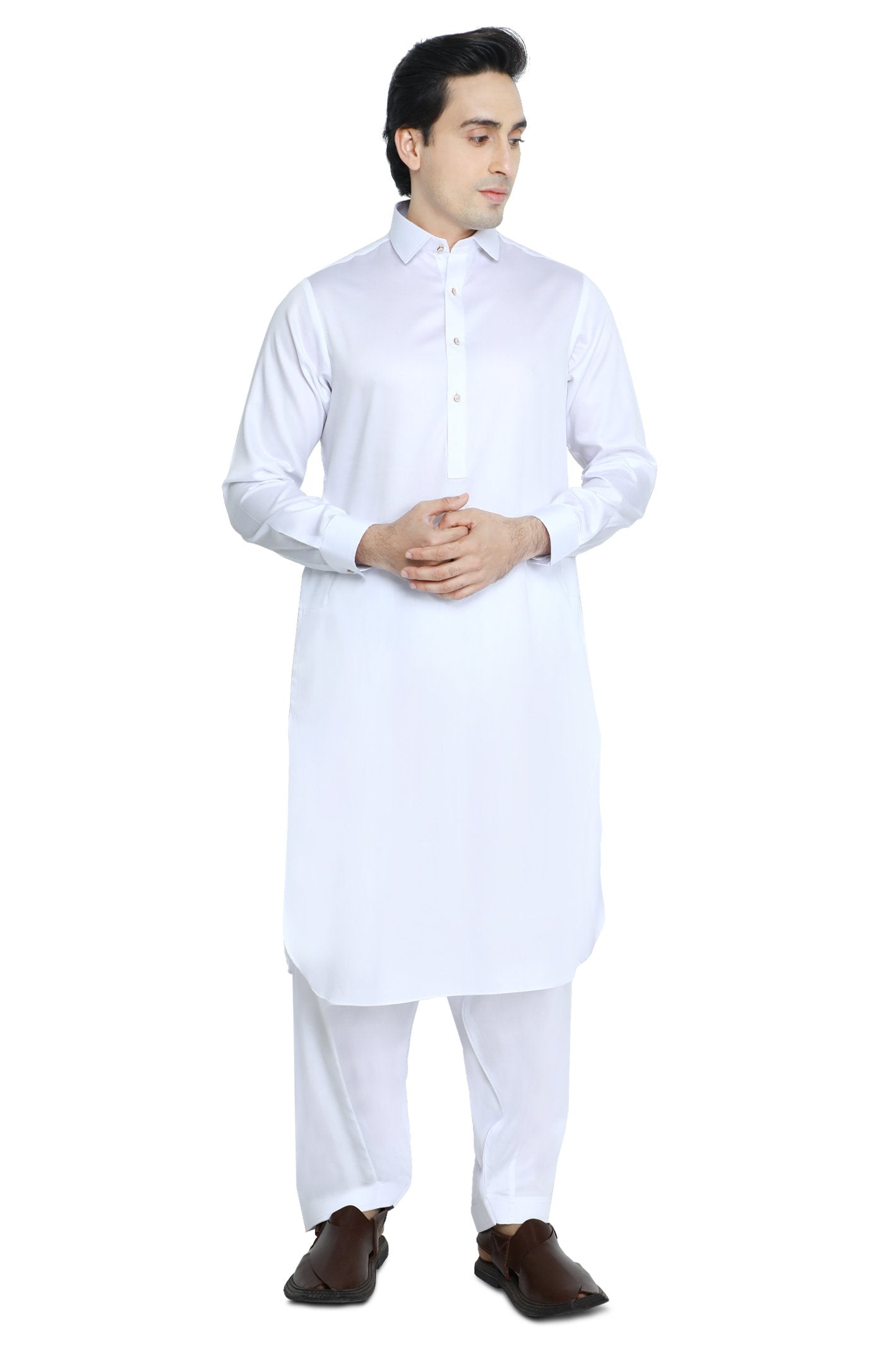 Formal Shalwar Suit for Men - EG2885-WHITE