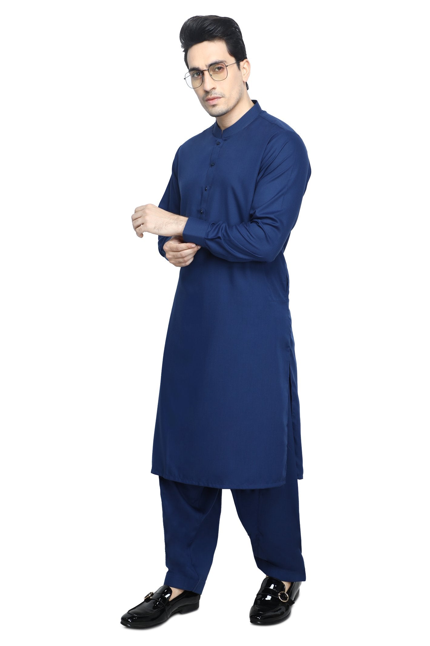 Formal Shalwar Suit for Men SKU: EG2886-R-BLUE - Diners