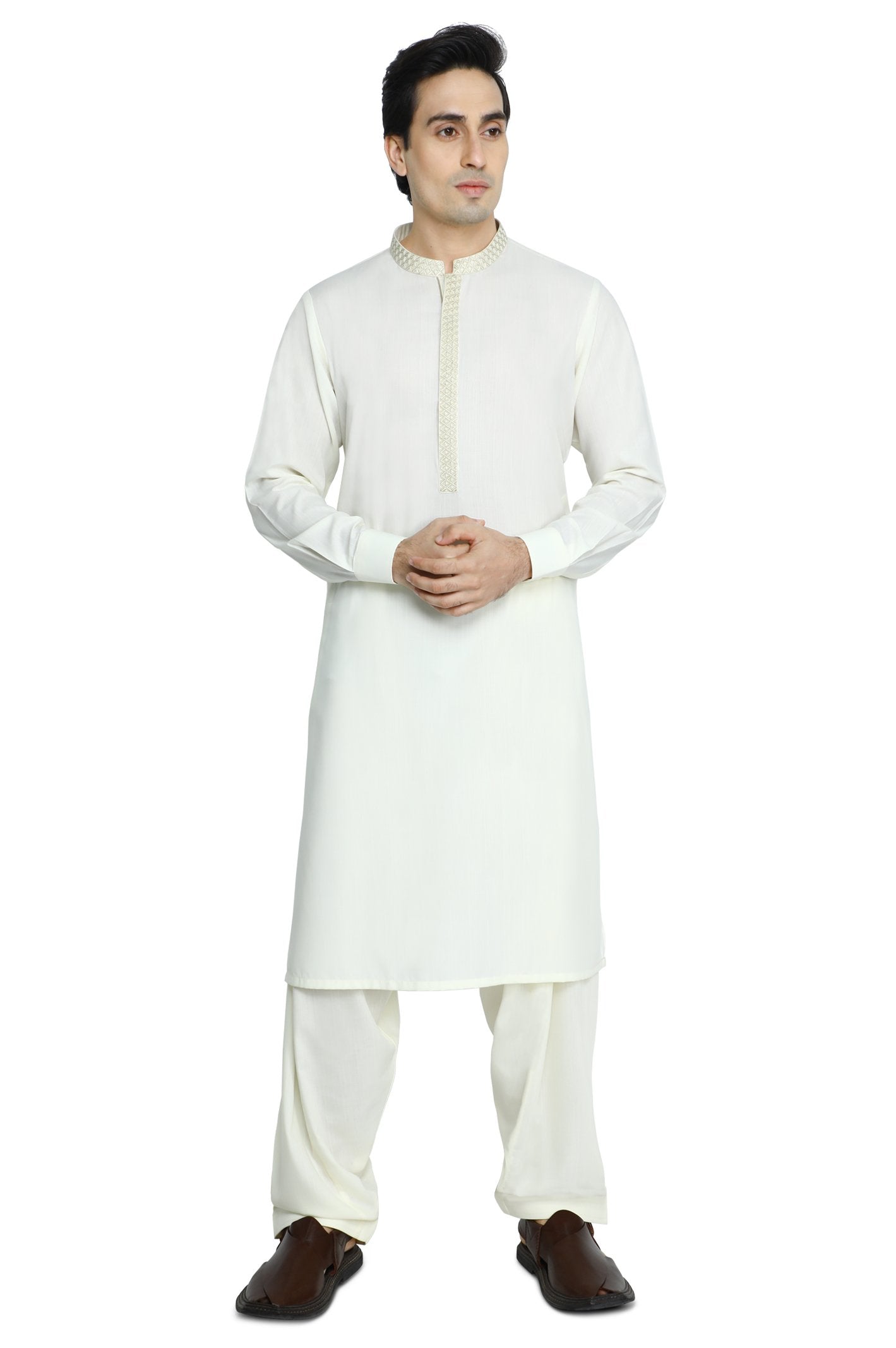 Formal Shalwar Suit for Men - EG2902-CREAM