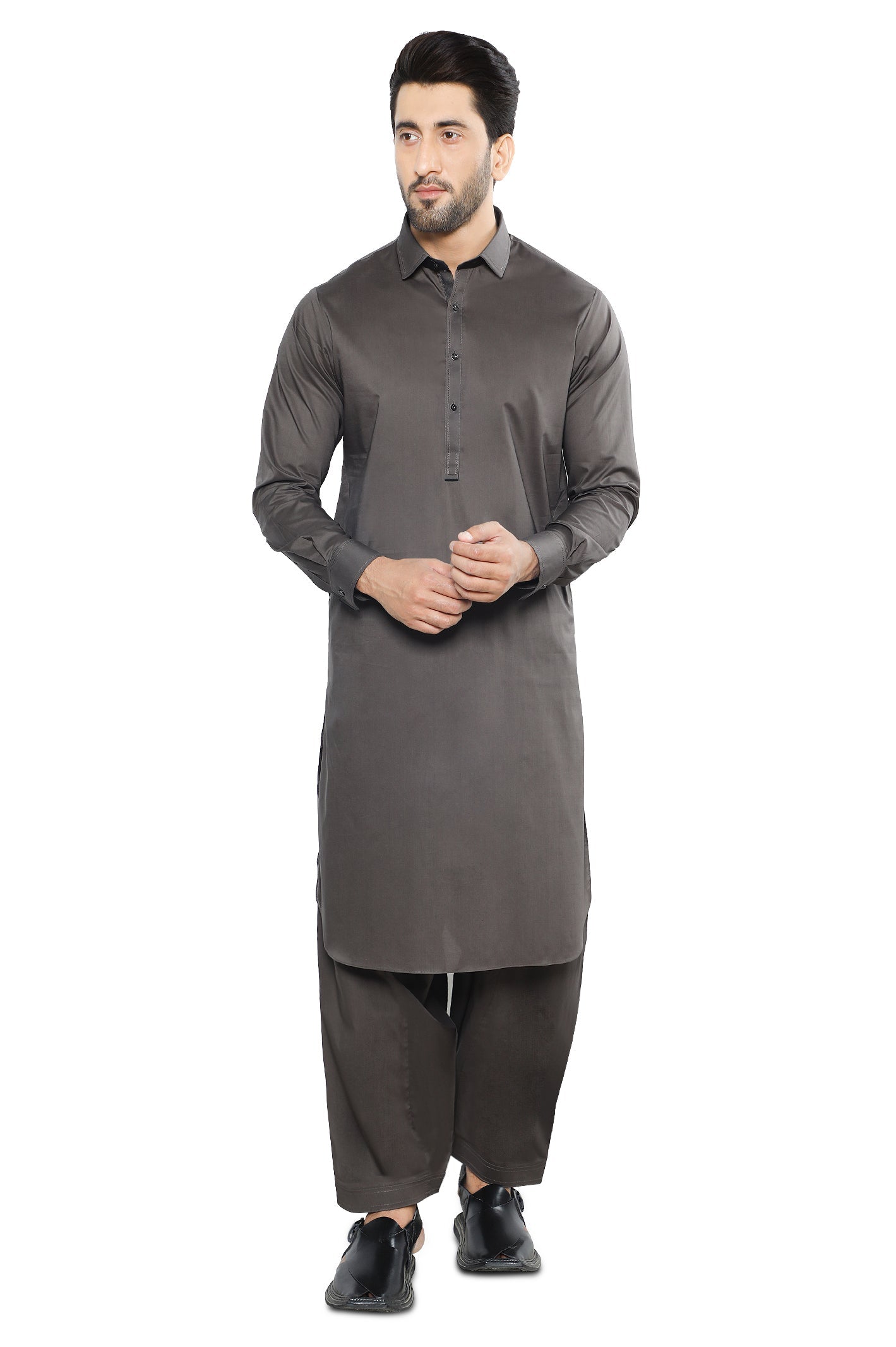 Formal Shalwar Suit for Men SKU: EG3019-D-GREY