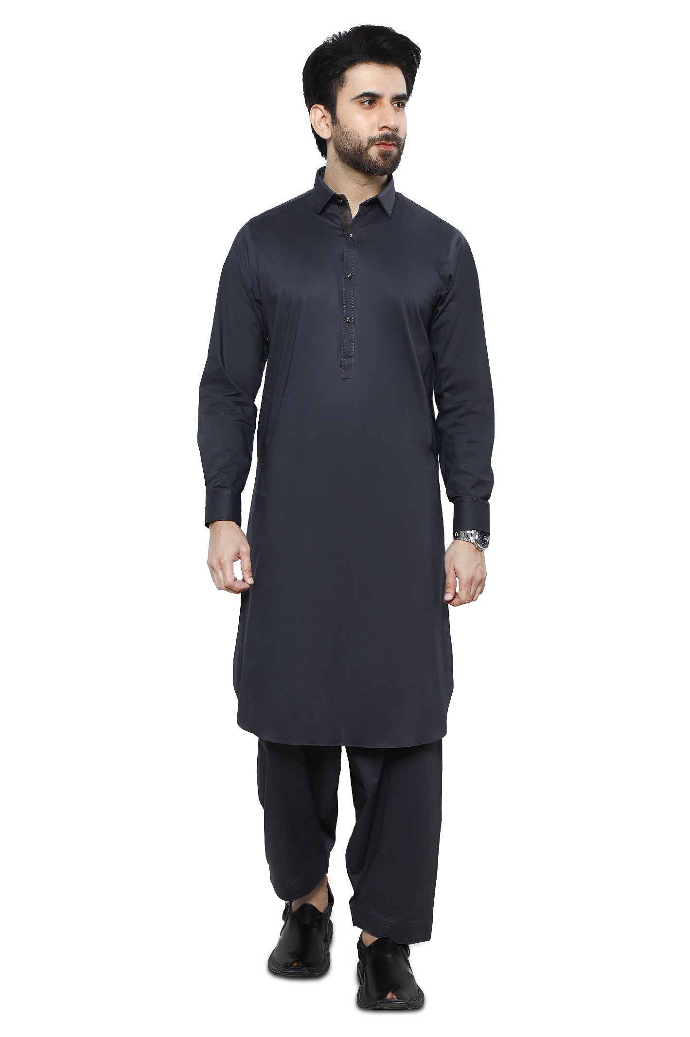 Formal Shalwar Suit for Men SKU: EG3047-D-GREY