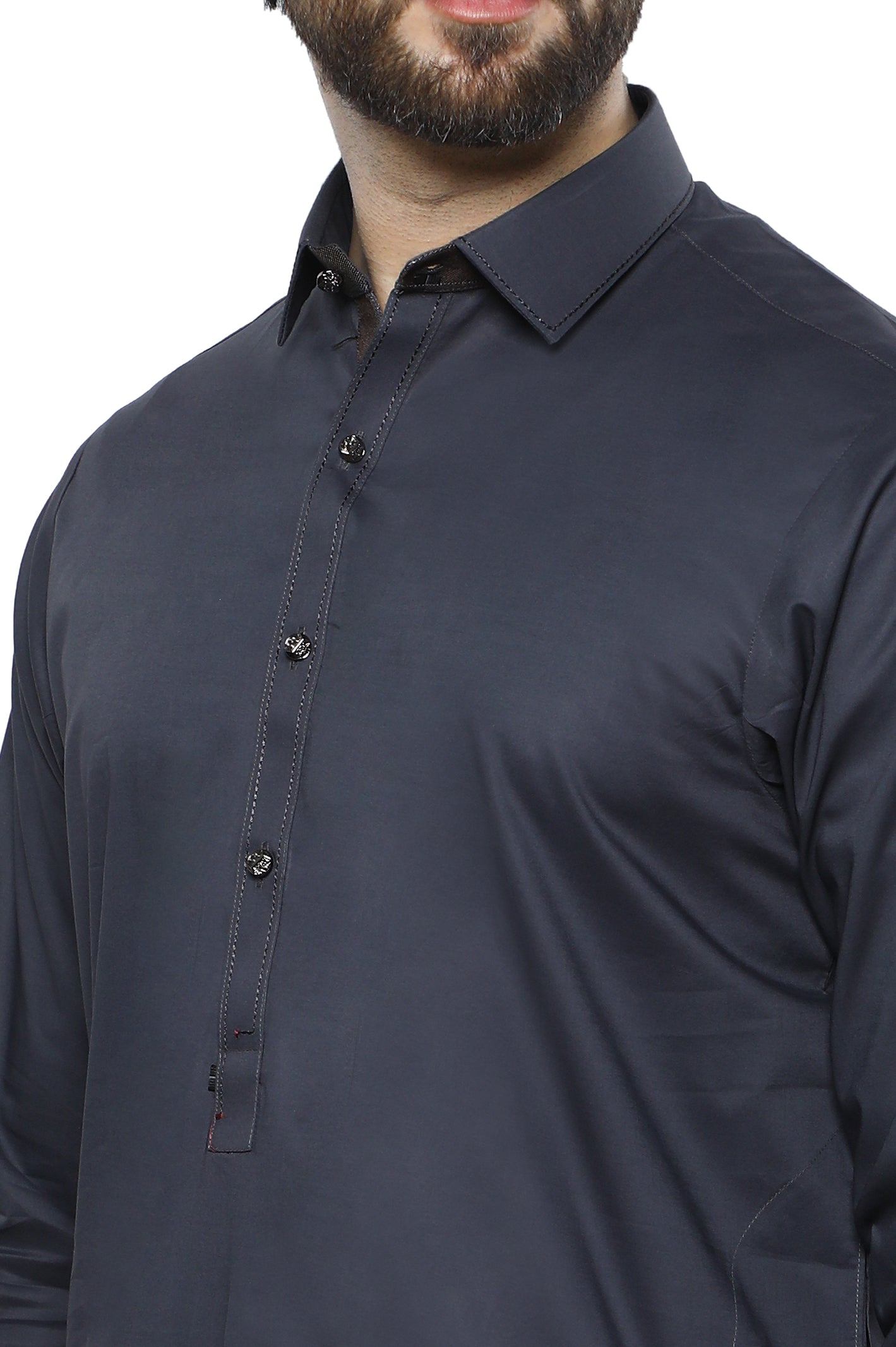 Formal Shalwar Suit for Men SKU: EG3047-D-GREY