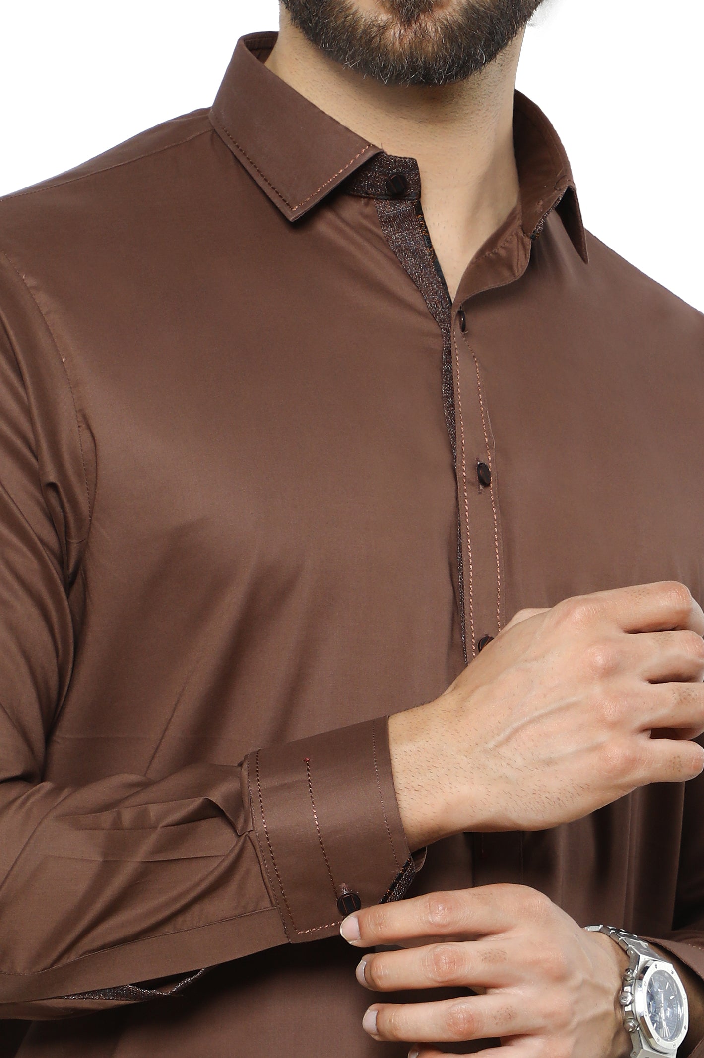 Formal Shalwar Suit for Men SKU: EG3047-RUST