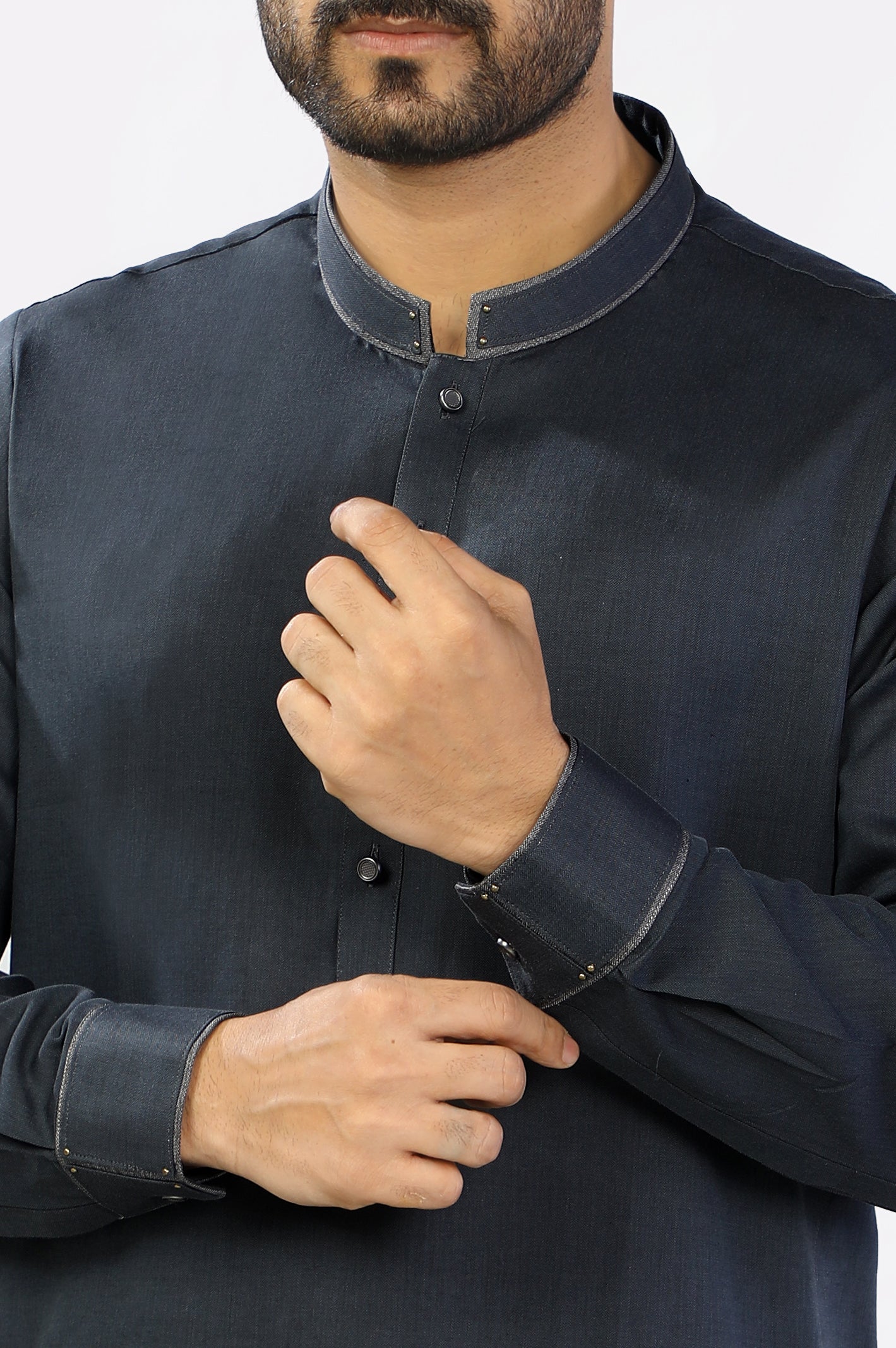 Dark Grey Wash & Wear Shalwar Kameez