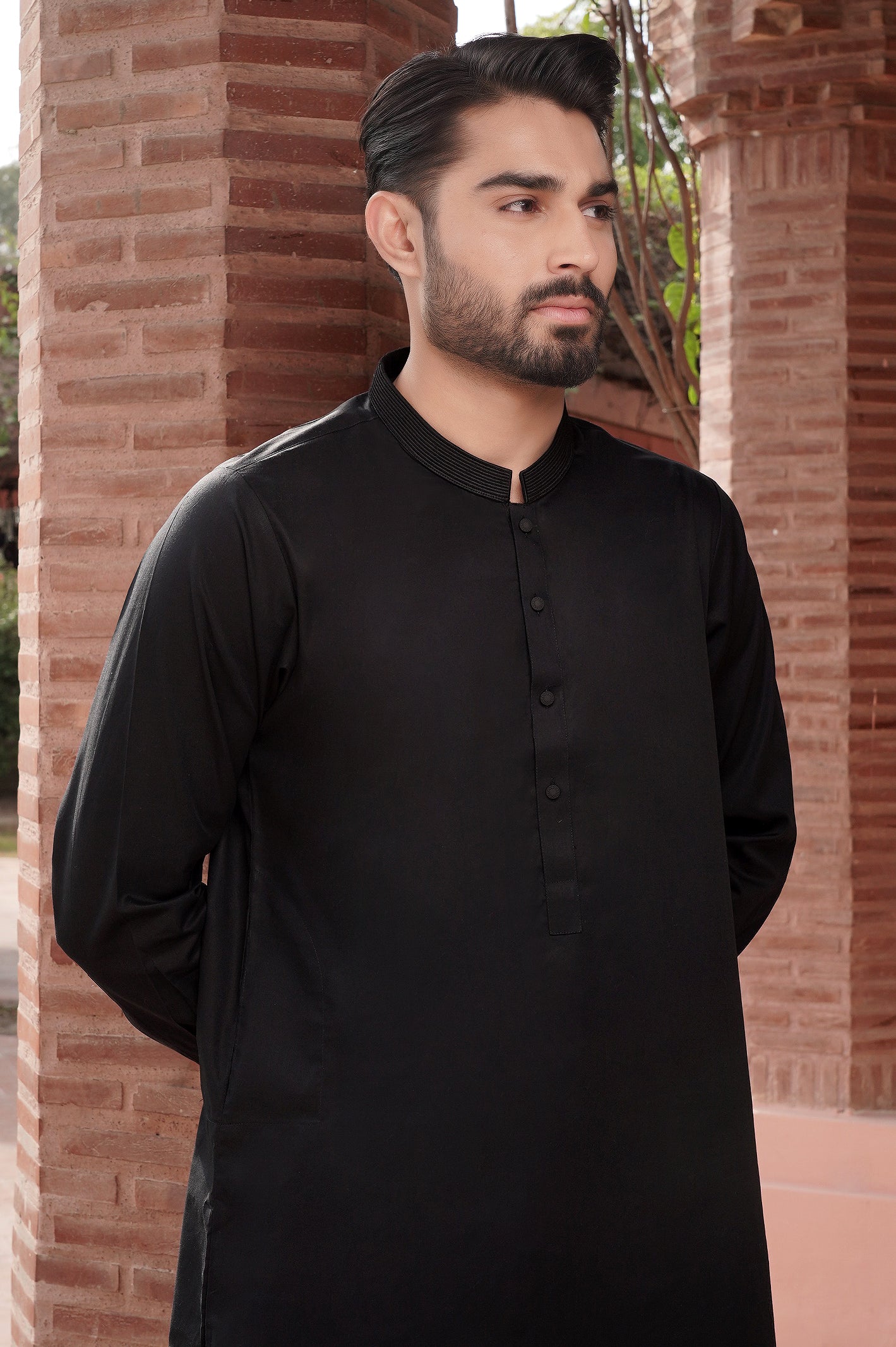 Shalwar kameez hot sale design gents black