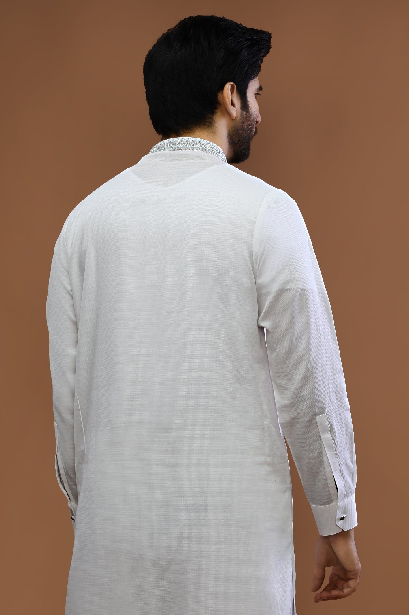 White Cotton Shalwar Kameez - Diners
