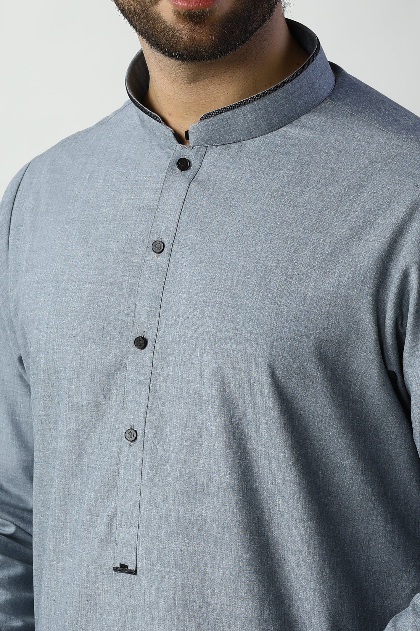 Grey Wash & Wear Shalwar Kameez - Diners