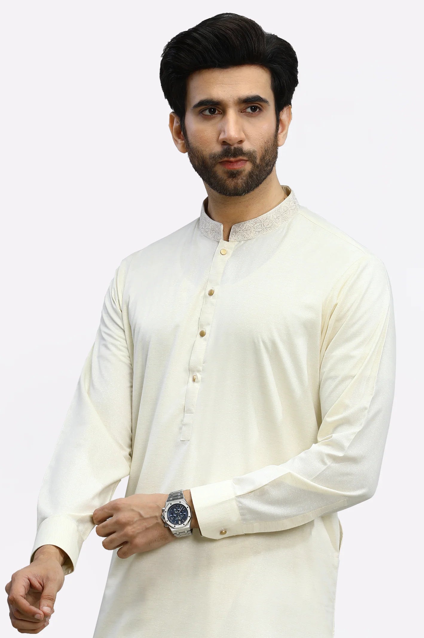 Cream Blended Shalwar Kameez From Diners