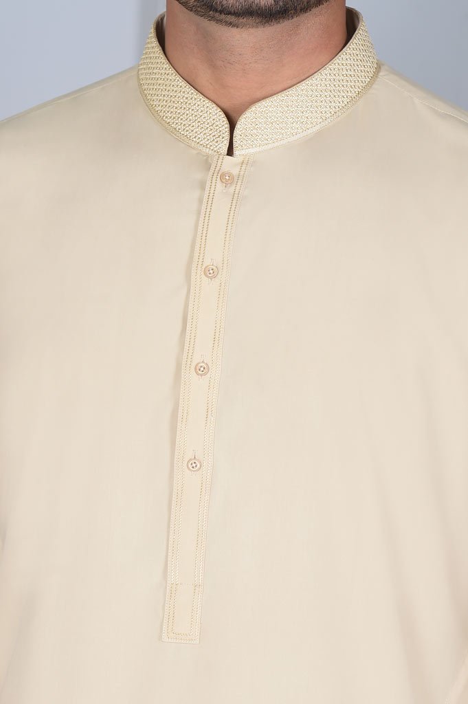 Formal Shalwar Suit for Man EGC0001-FAWN - Diners