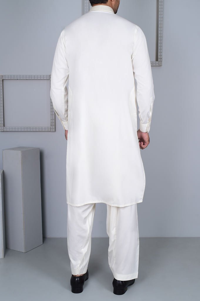 Formal Shalwar Suit for Men EGC0001-OFFWHITE - Diners