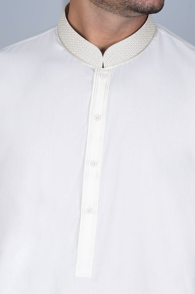 Formal Shalwar Suit for Men EGC0001-OFFWHITE - Diners