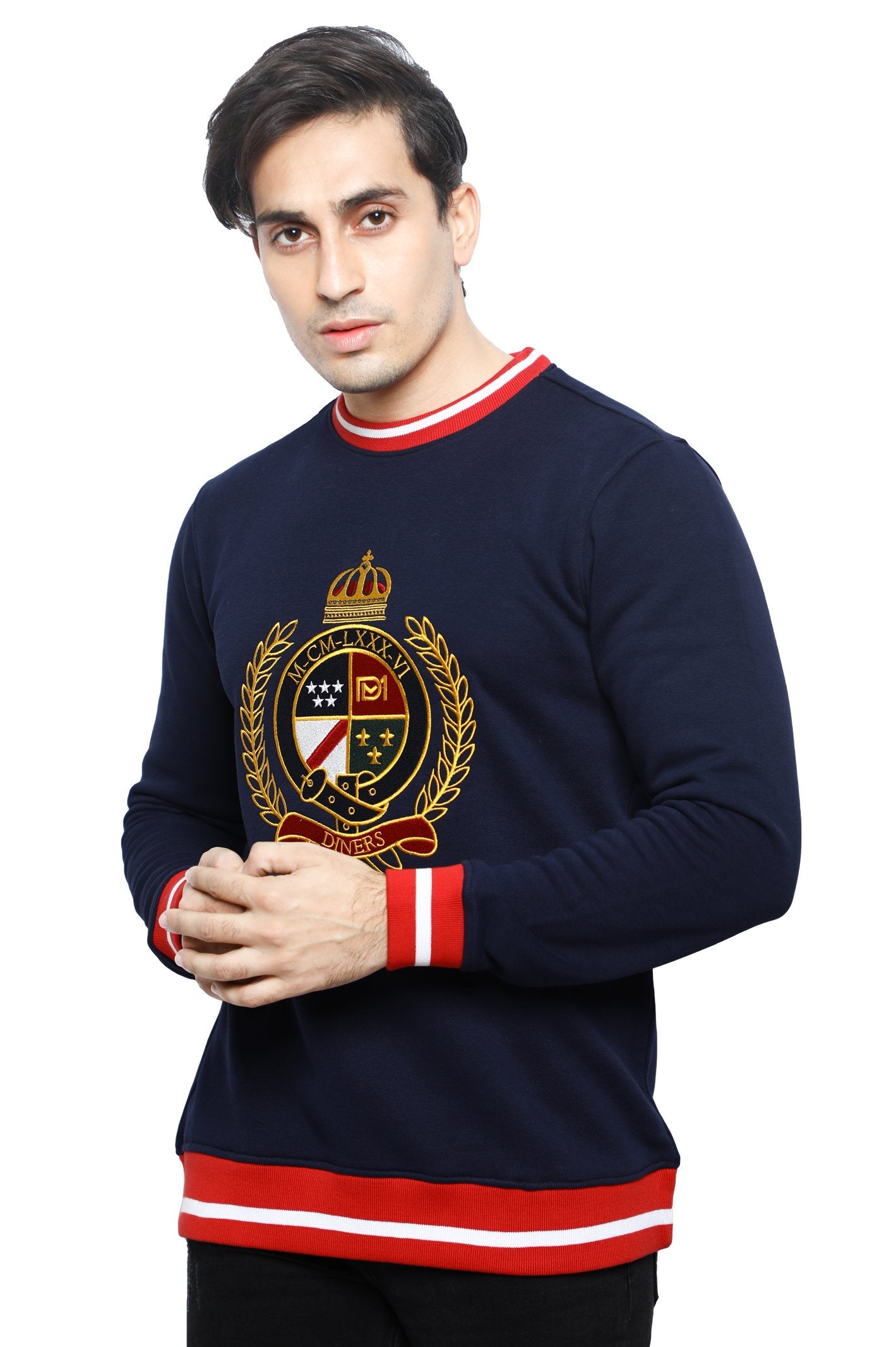Diners Men's Navy Blue Sweater - FA912-21