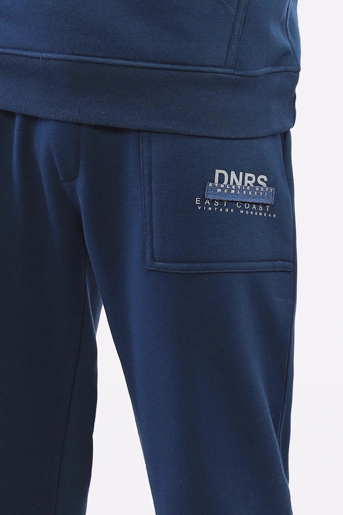 Navy Blue Causal Knitted Trouser