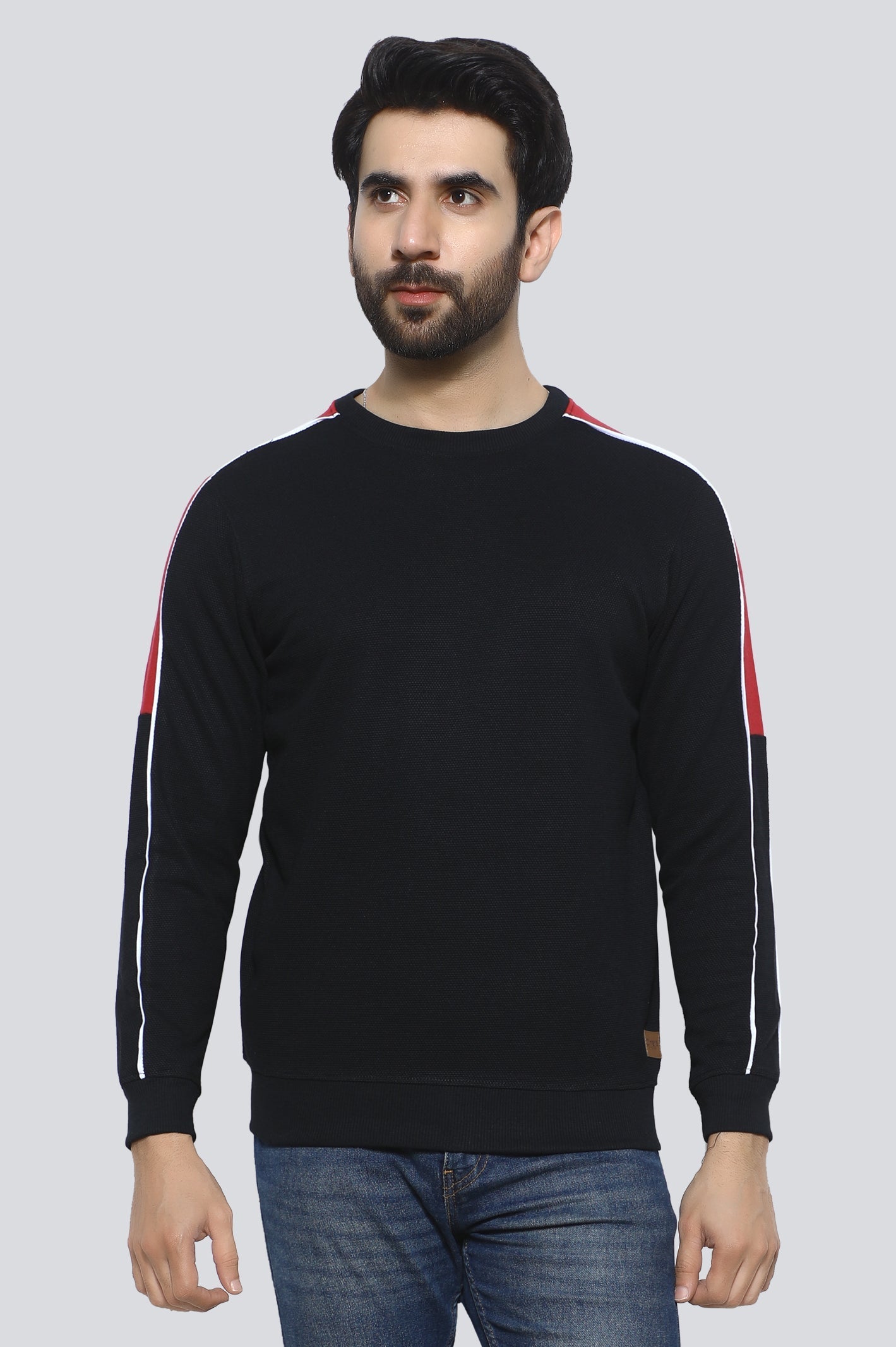 Crew Neck Basic Sweatshirt