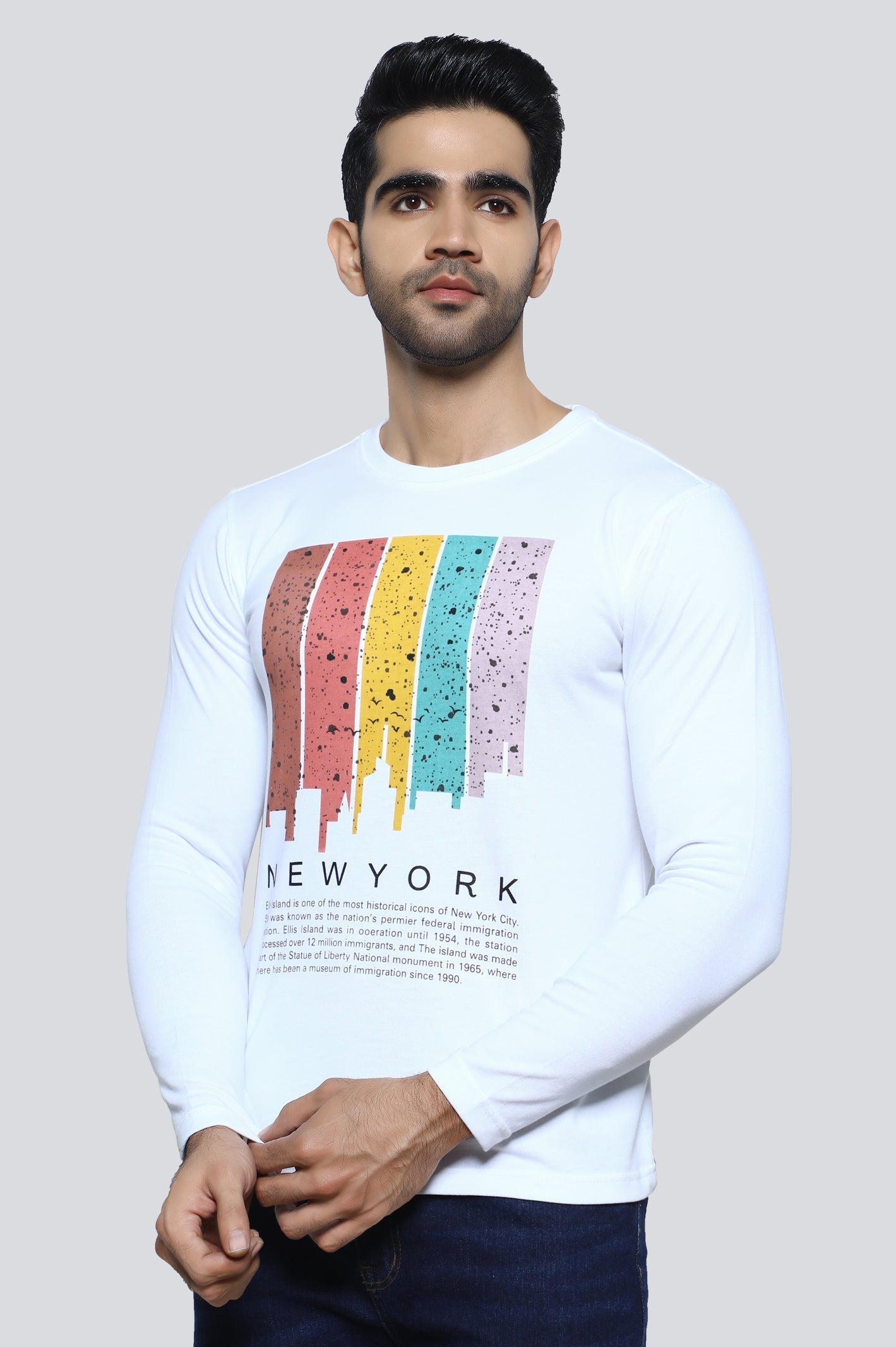 Crew Neck Printed Sweatshirt