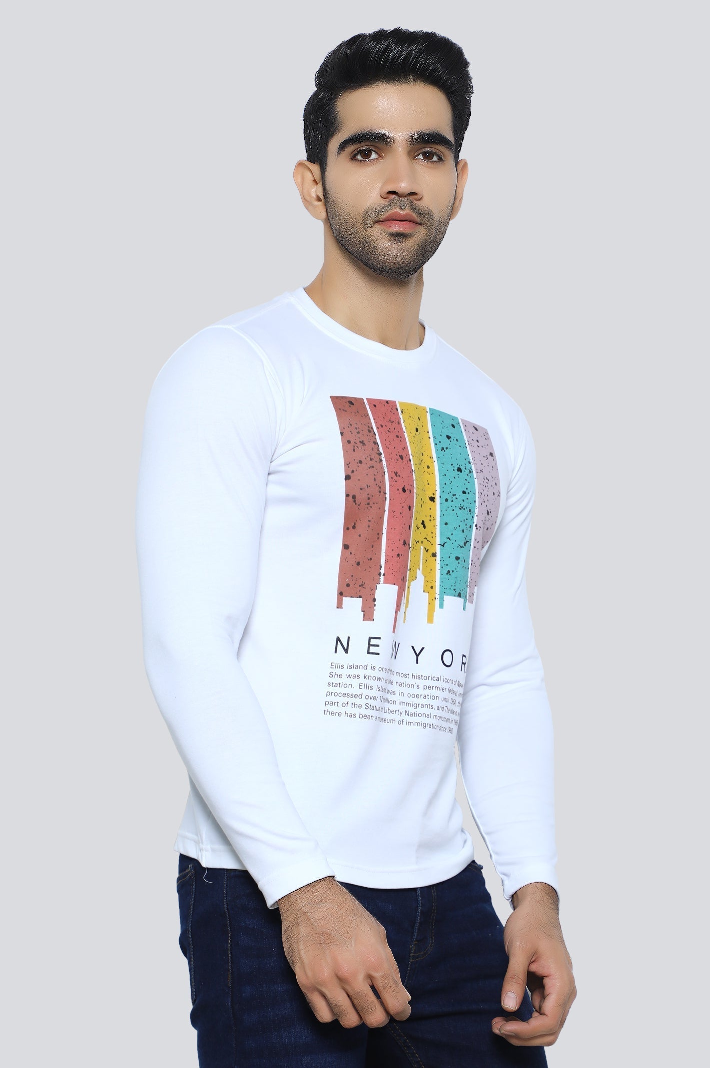 Crew Neck Printed Sweatshirt