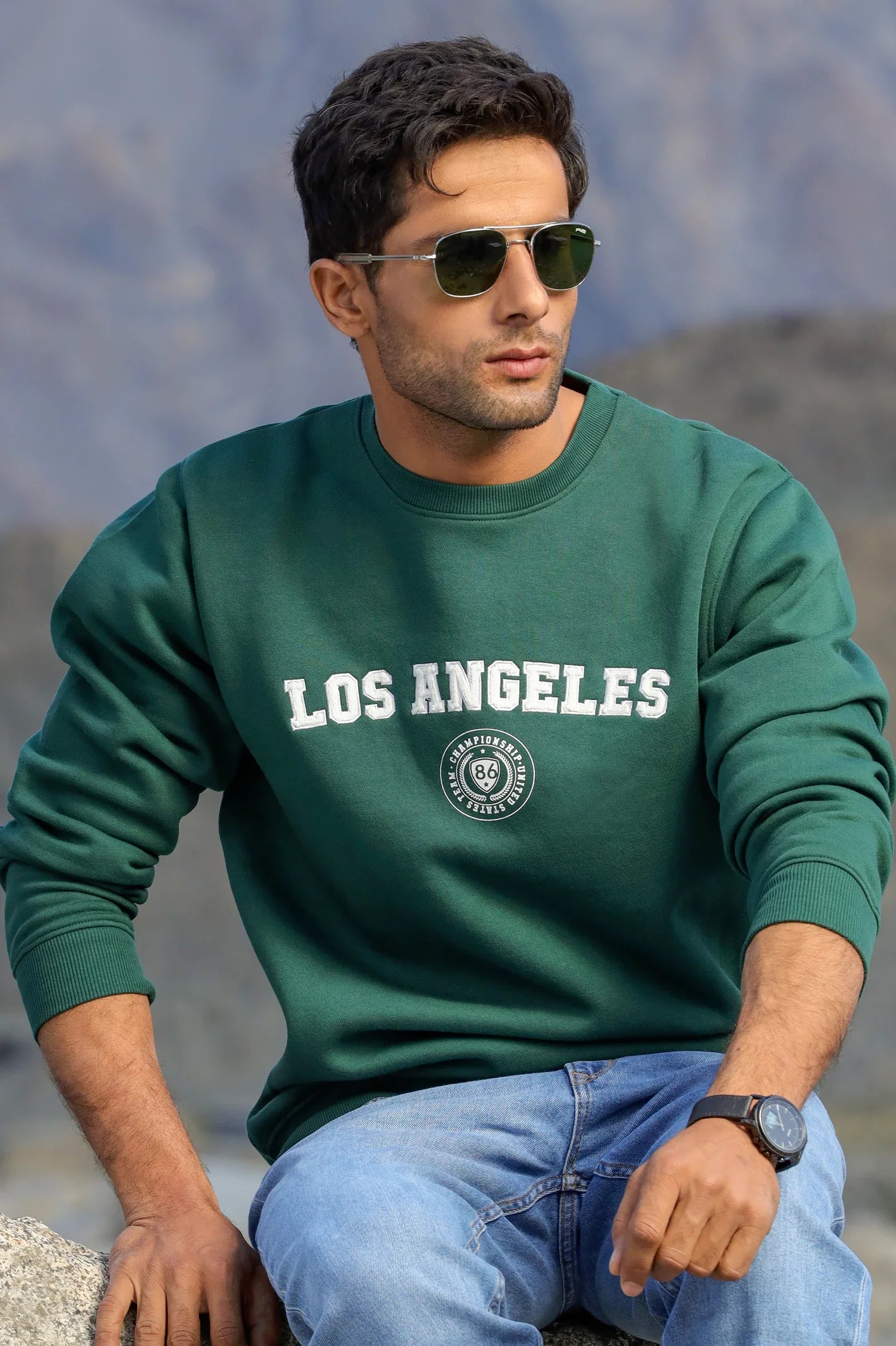 Los Angeles Embroidered Sweatshirt