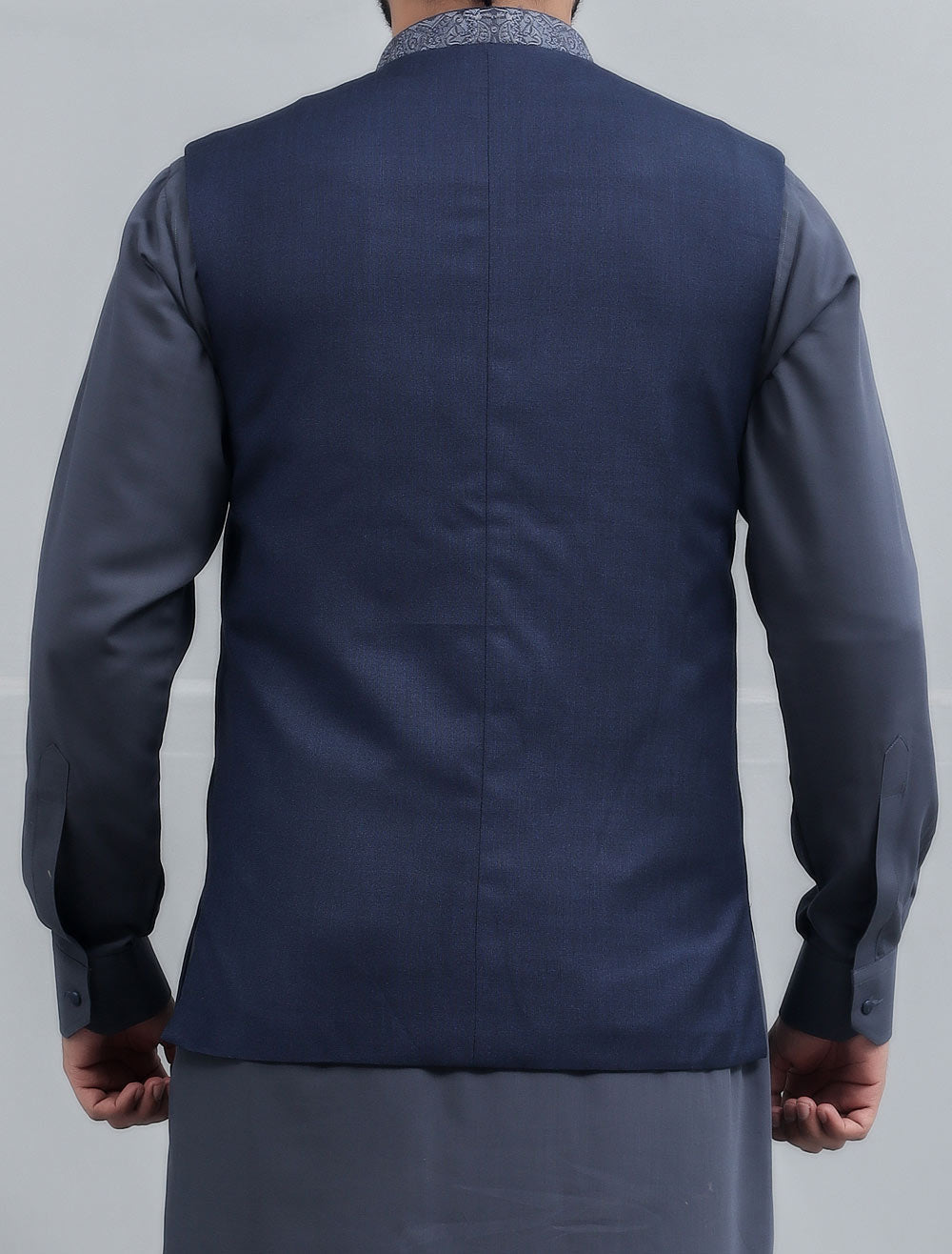 Waist coat For Men In R-Blue SKU: GA3331-R-Blue - Diners