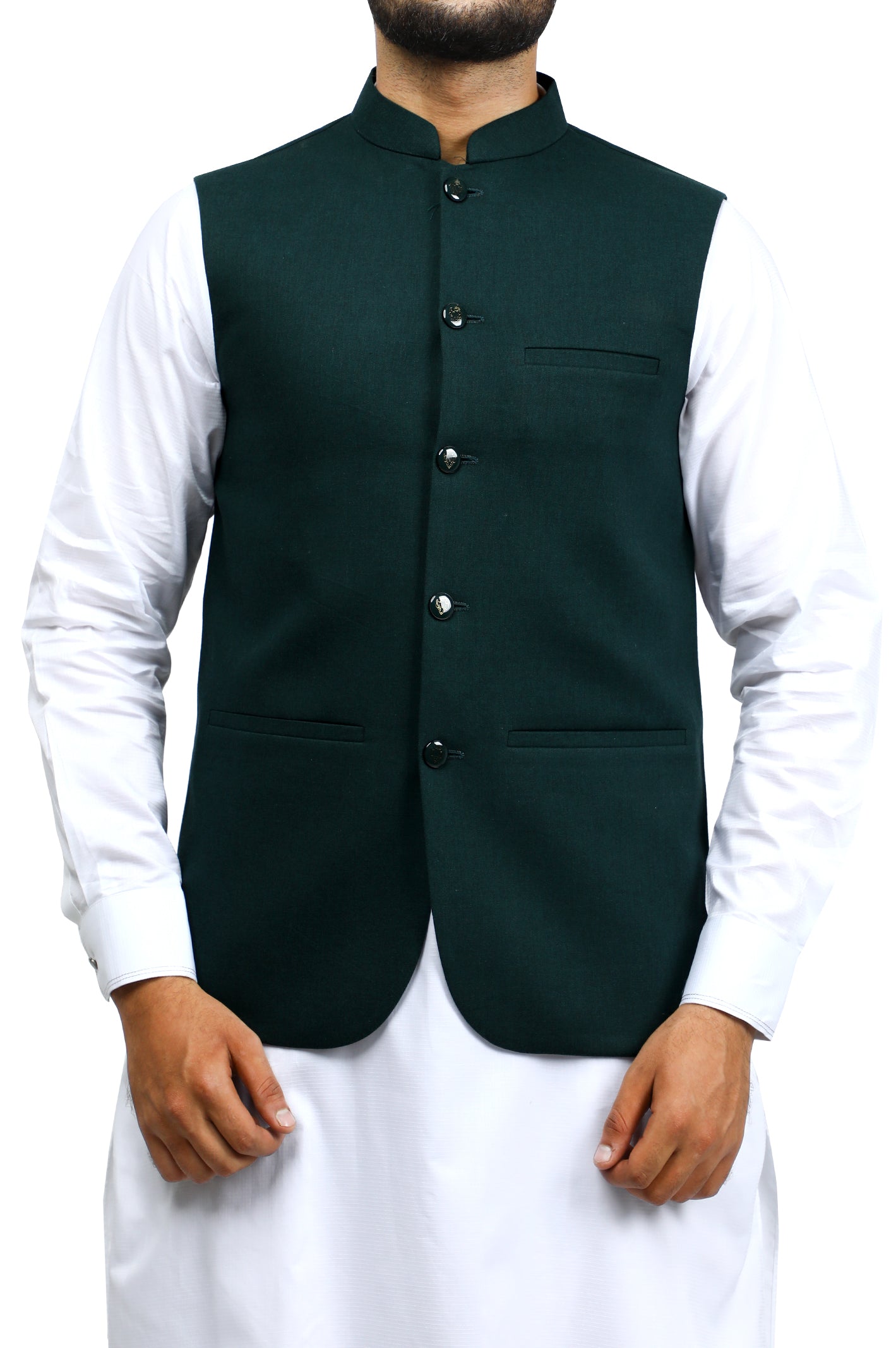 Waist coat For Men SKU: GA3367-GREEN - Diners