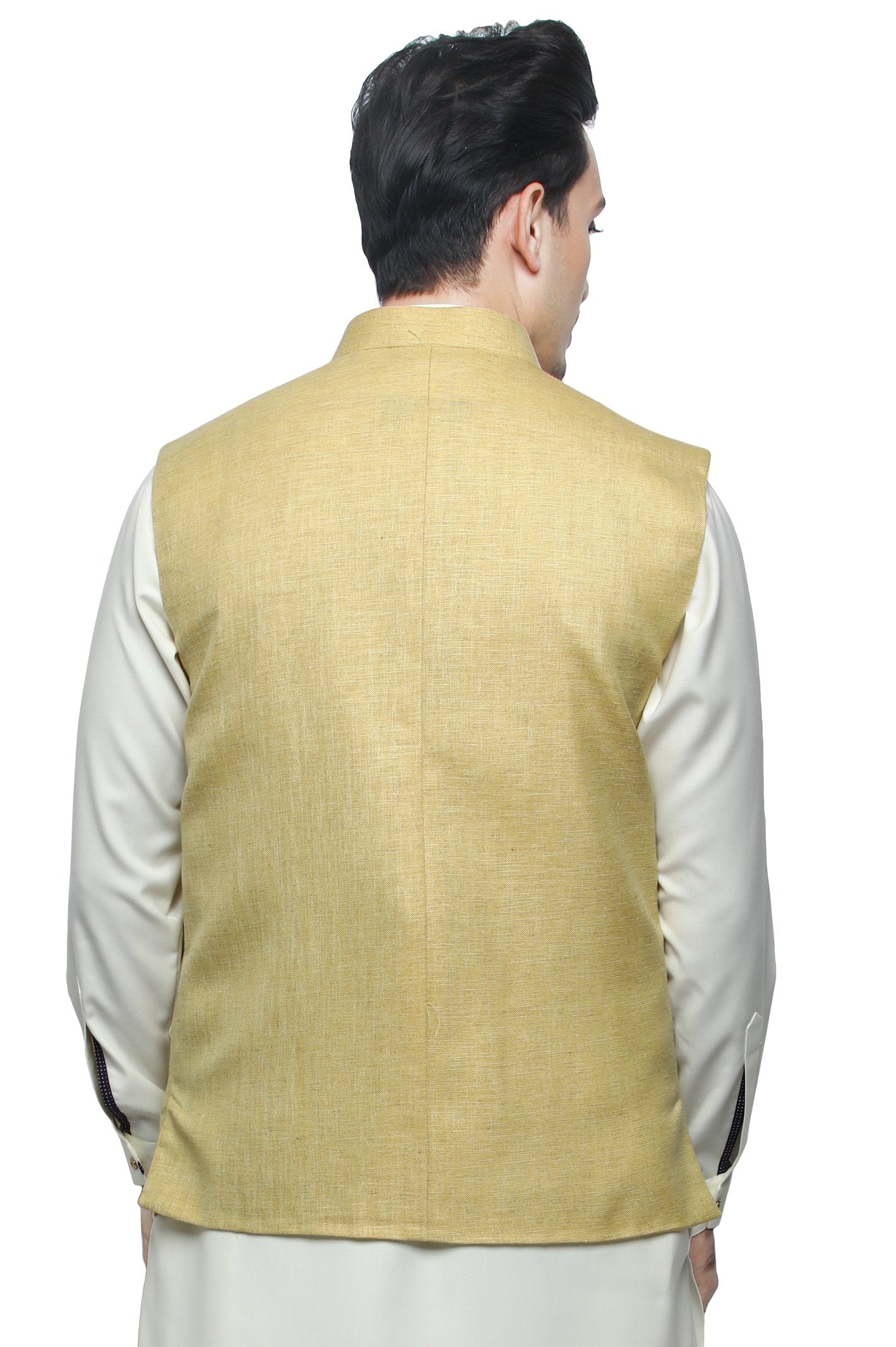 Waist coat For Men-GA3386-FAWN