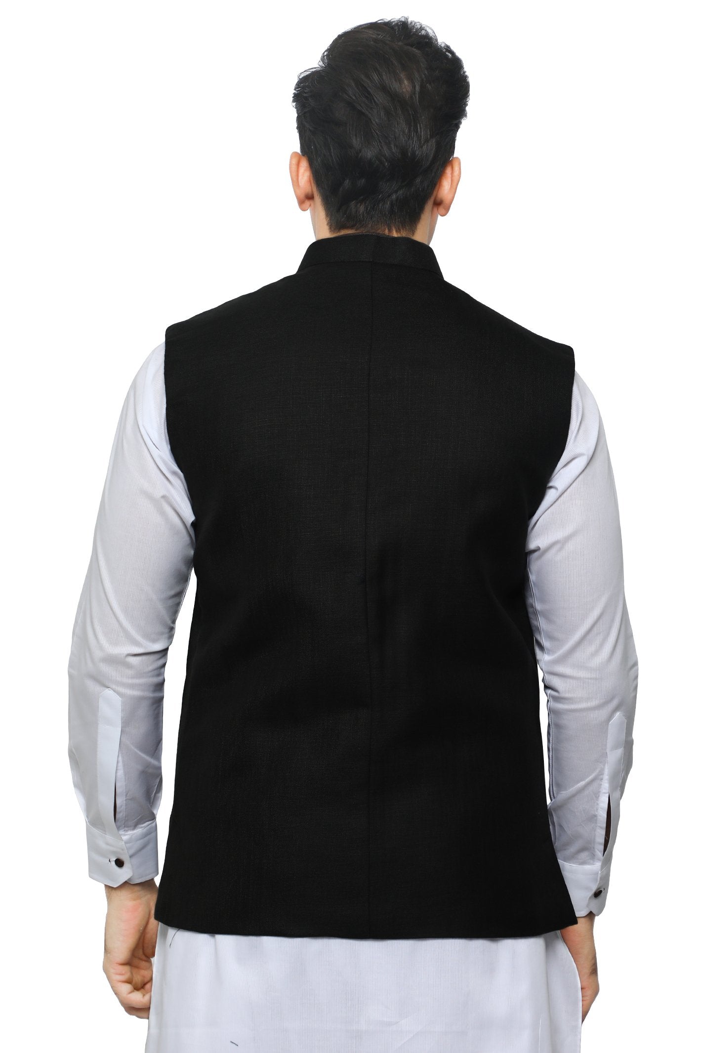 Waist coat For Men-GA3388-BLACK
