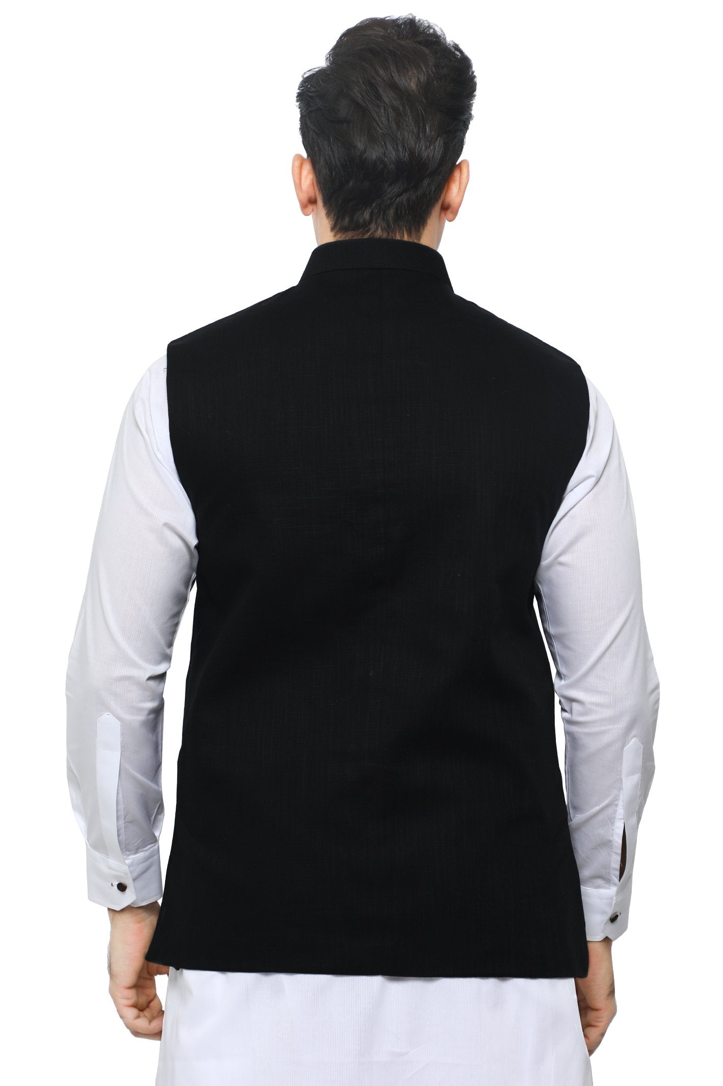 Waist coat For Men-GA3402-BLACK