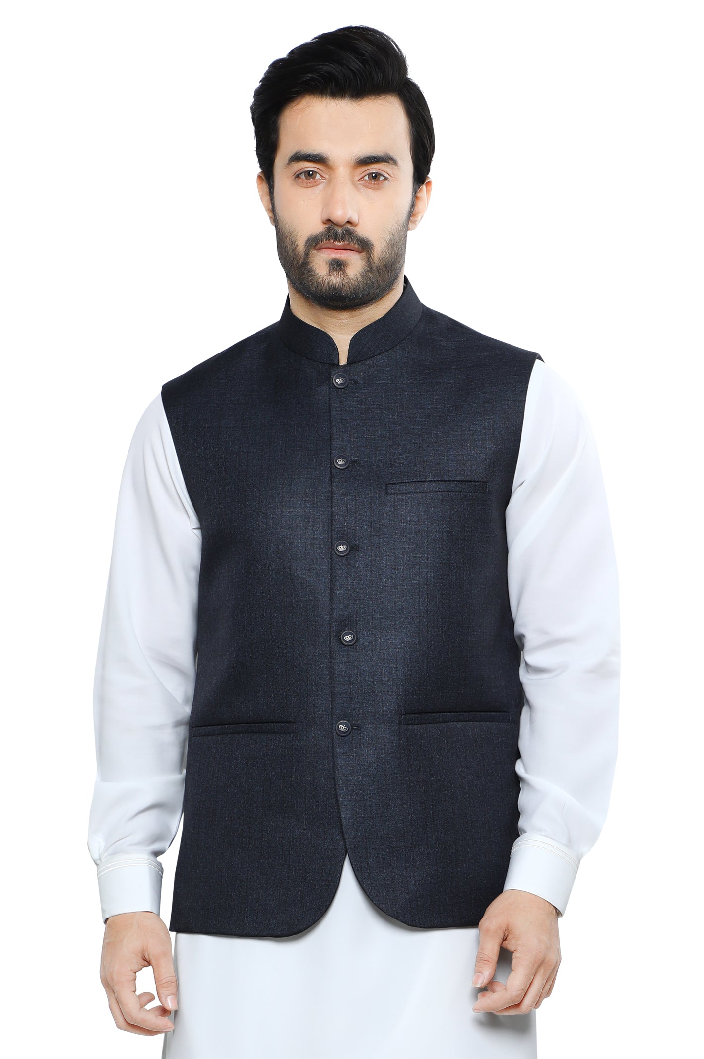 Waist coat For Men SKU: GA3479-D-GREY - Diners