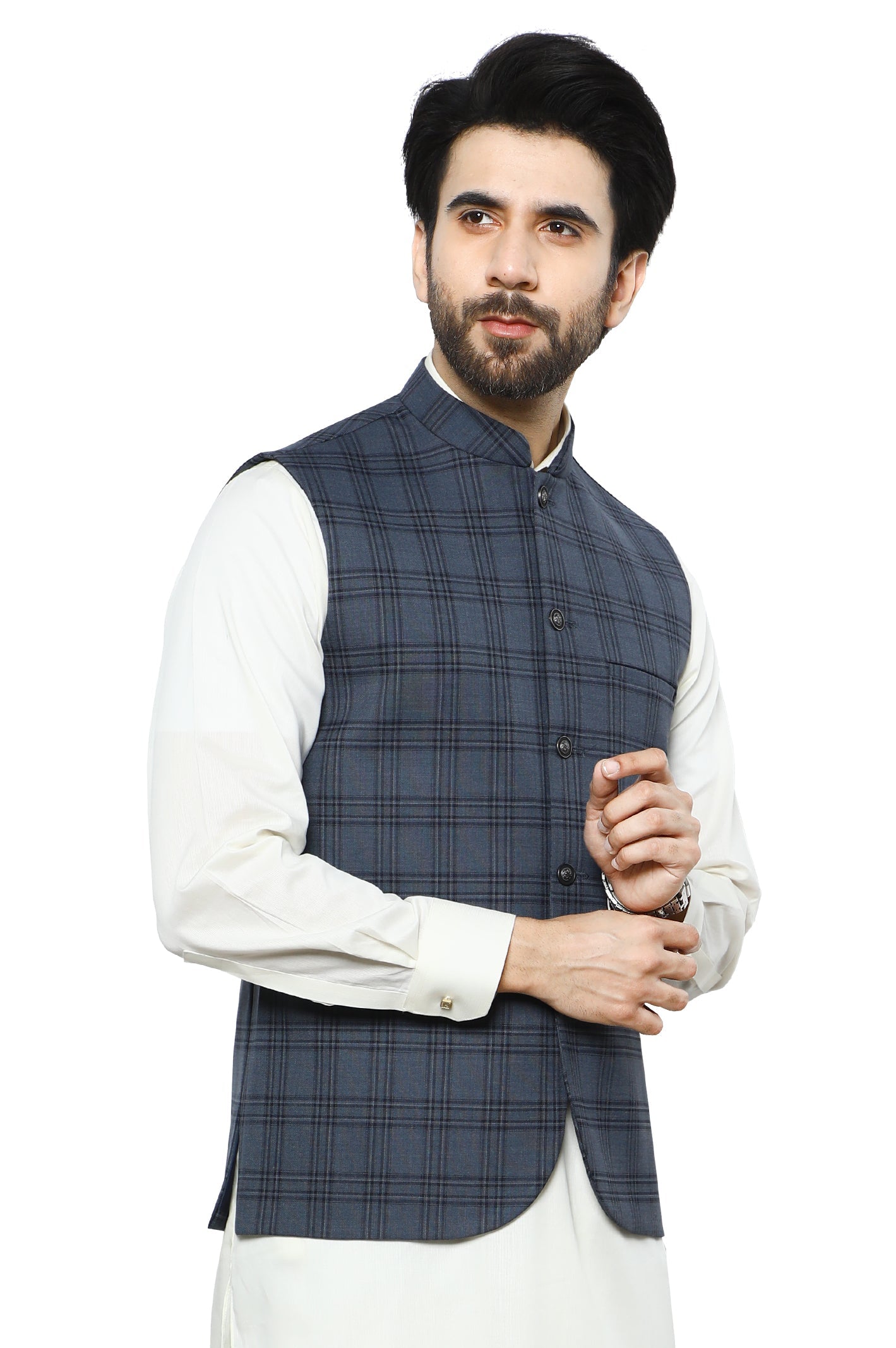 Waist coat For Men SKU: GA3513-D-GREY