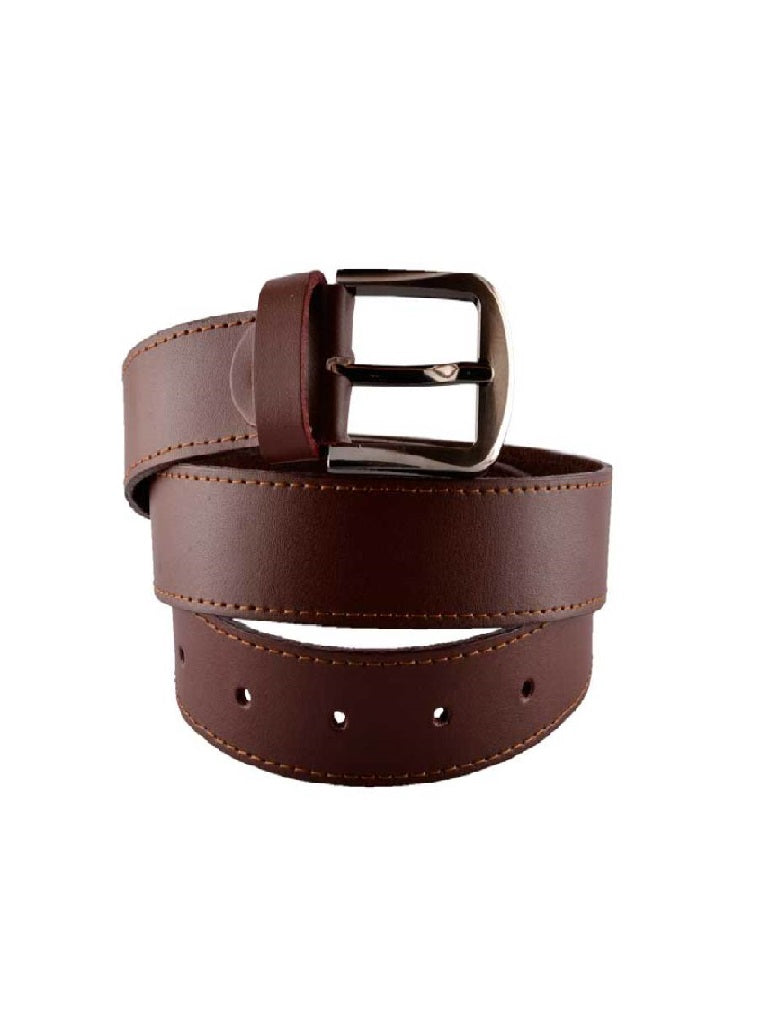 Light Brown Leather Belt For Men - IB02