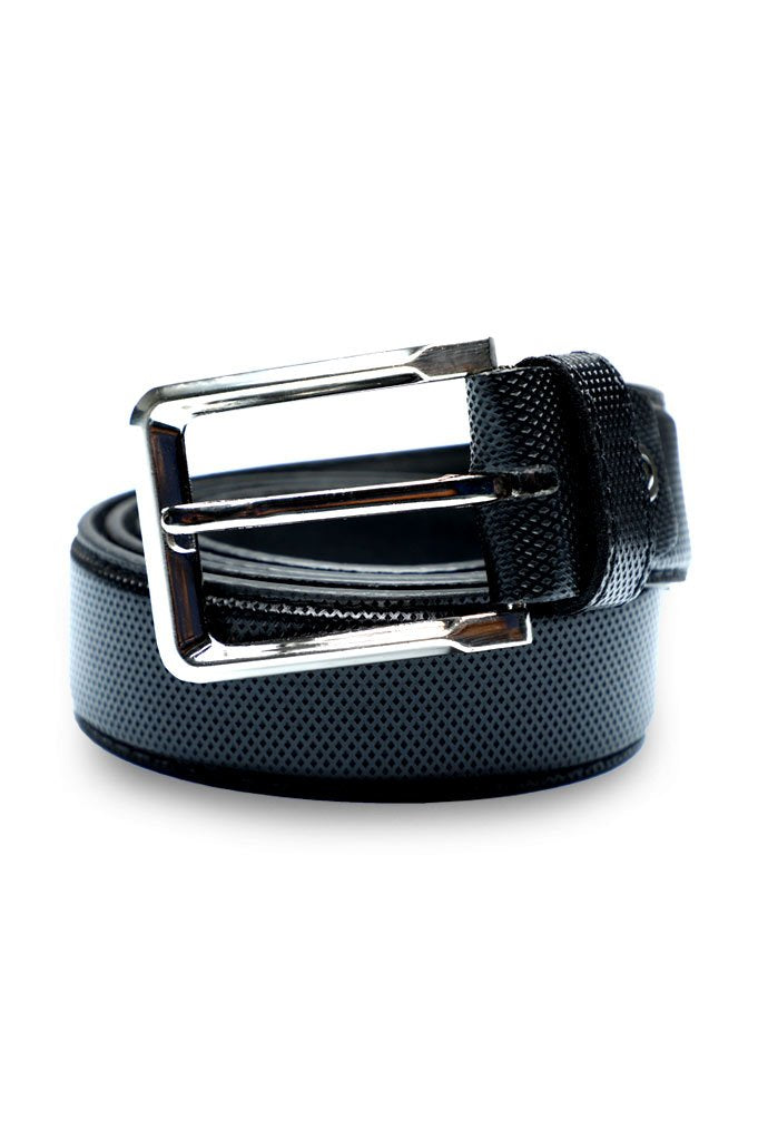 Black Leather Belt For Men - IB84