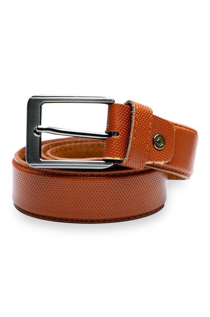 Light Brown Leather Belt For Men - IB84