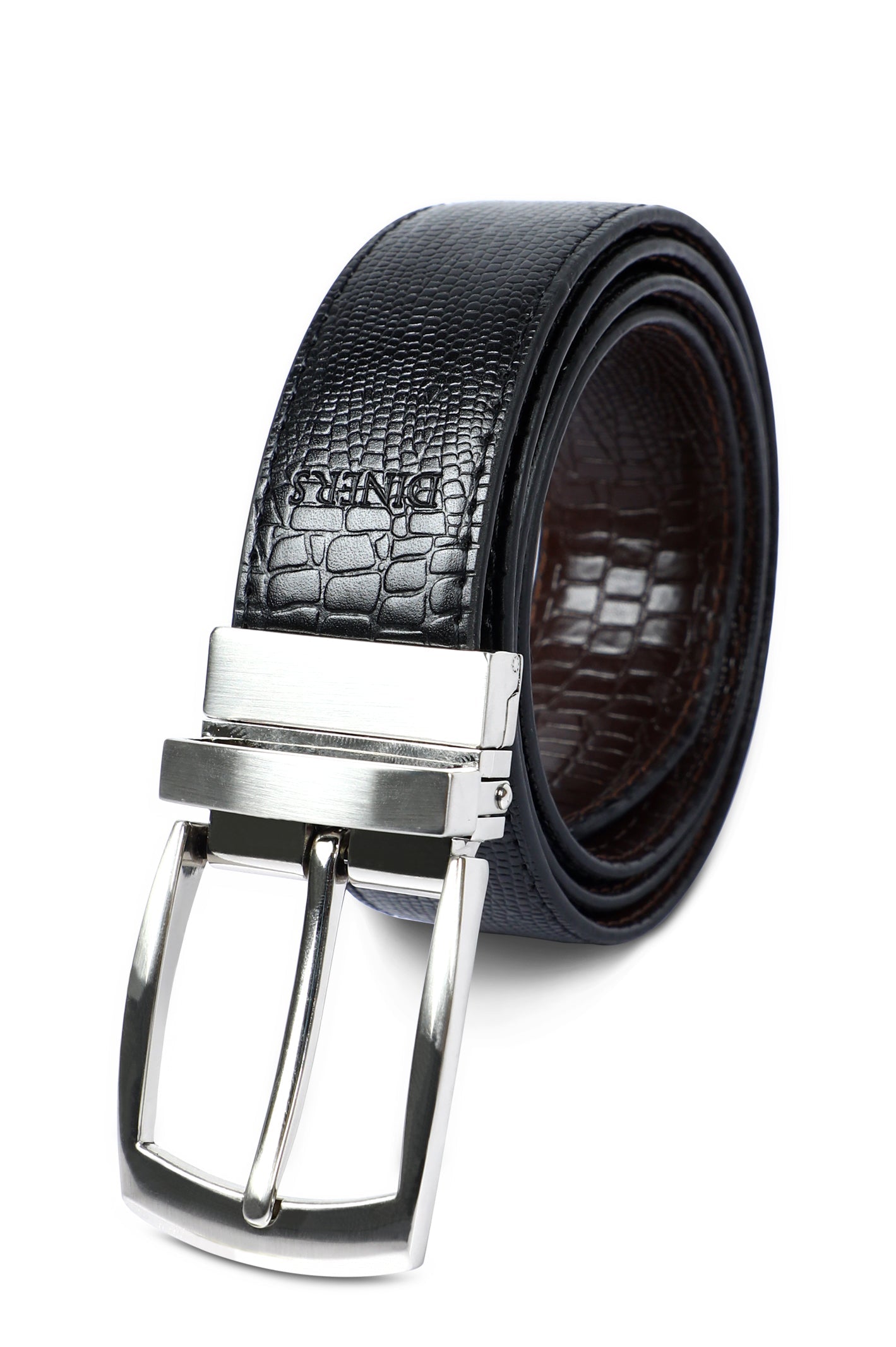 Men's Double Sided Belt SKU: IE02-BLACK & BROWN - Diners