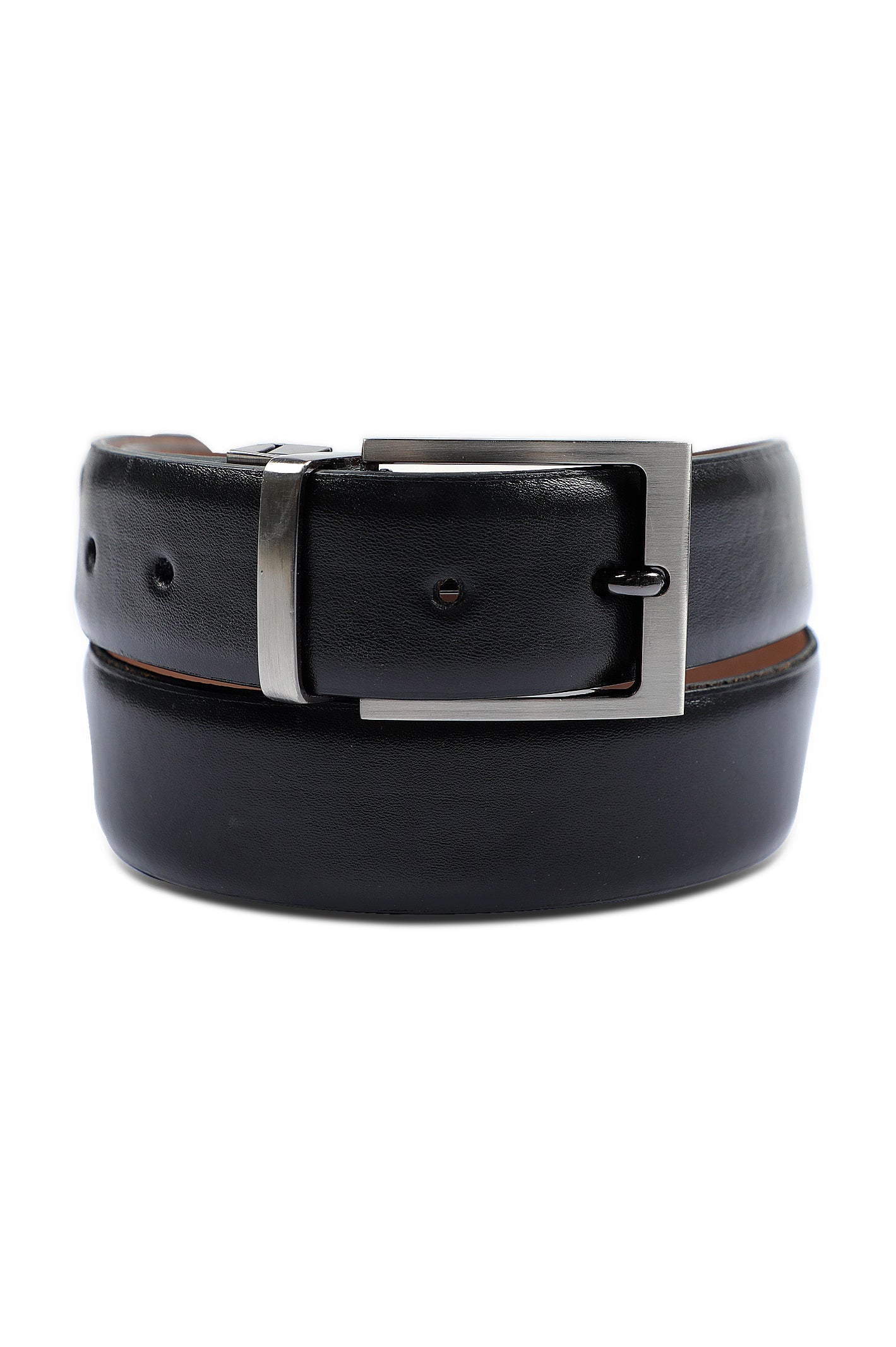 Men's Double Sided Belt SKU: IE09-BLACK & MUSTARD - Diners