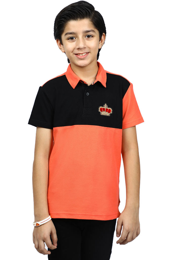 Boys T-Shirt In Orange KBA-0228 - Diners