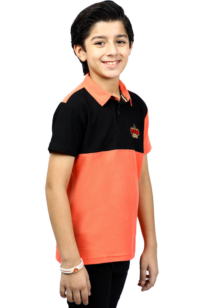 Boys T-Shirt In Orange KBA-0228 - Diners