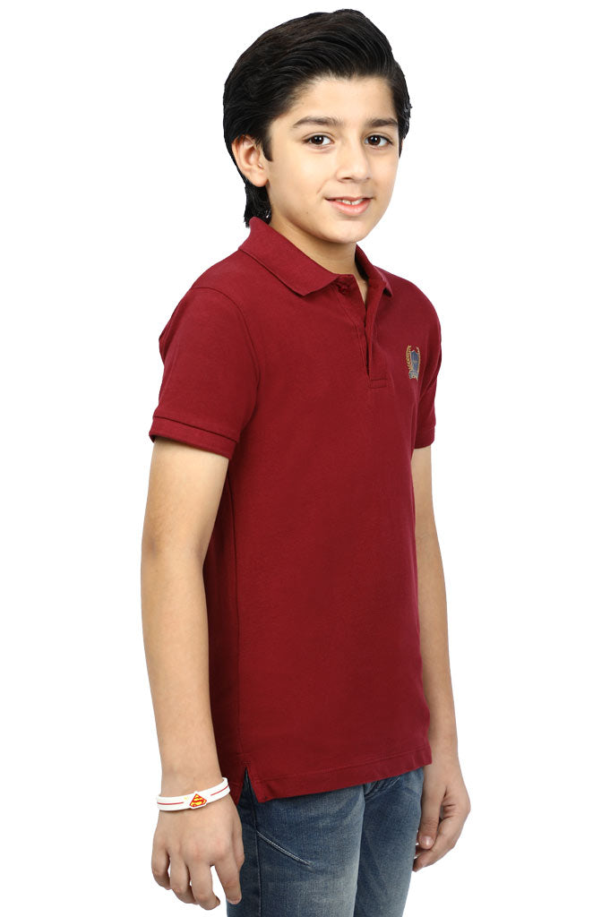 Boys T-Shirt In Maroon KBA-0238 - Diners