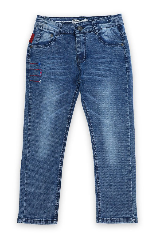 Trouser For Kids In Blue SKU: KBC-0321 Blue - Diners