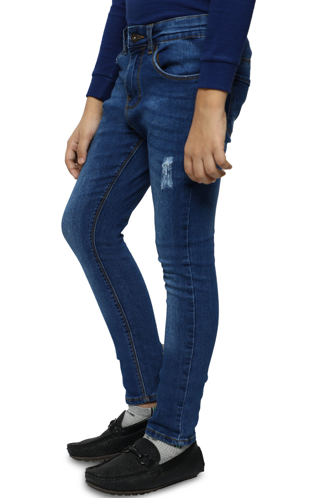 Trouser For Kids In D-Blue SKU: KBC-0330-BLUE - Diners