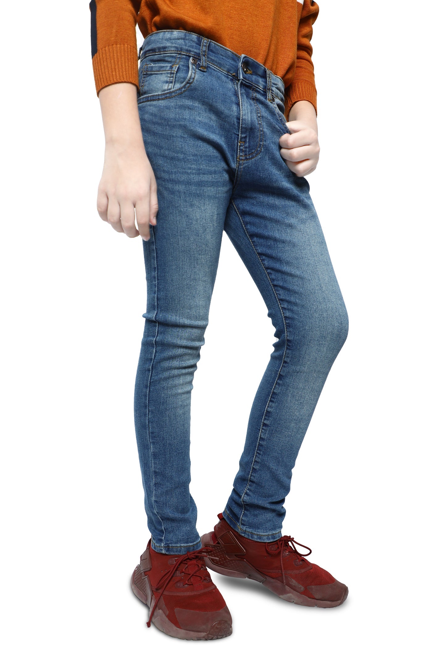 Trouser For Kids In M-Blue SKU: KBC-0333-M-BLUE - Diners
