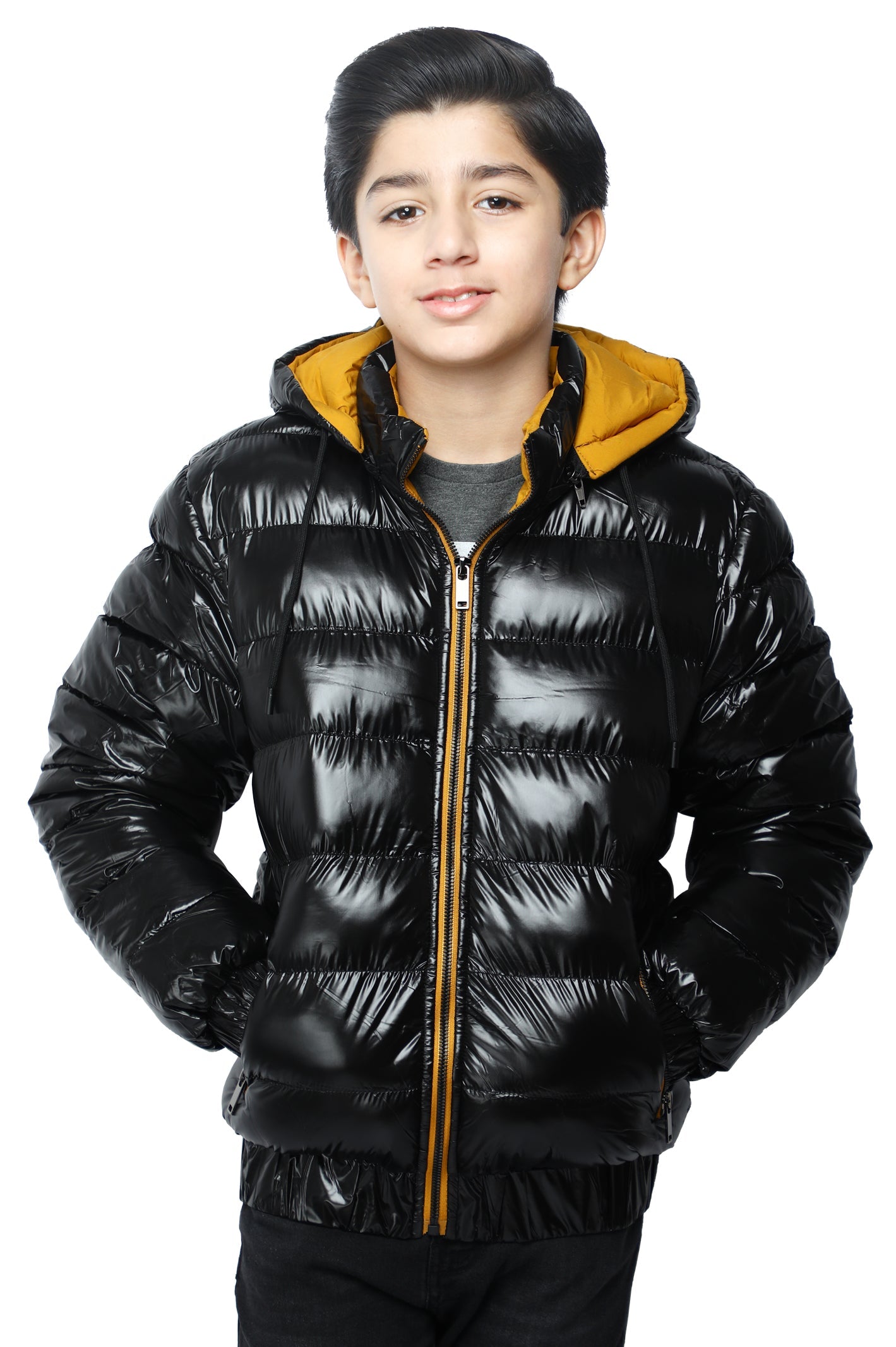 Boys Jacket In Black SKU: KBF-0053-BLACK - Diners